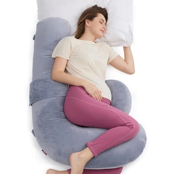 Momcozy Original F Shaped Adjustable Maternity Pillow