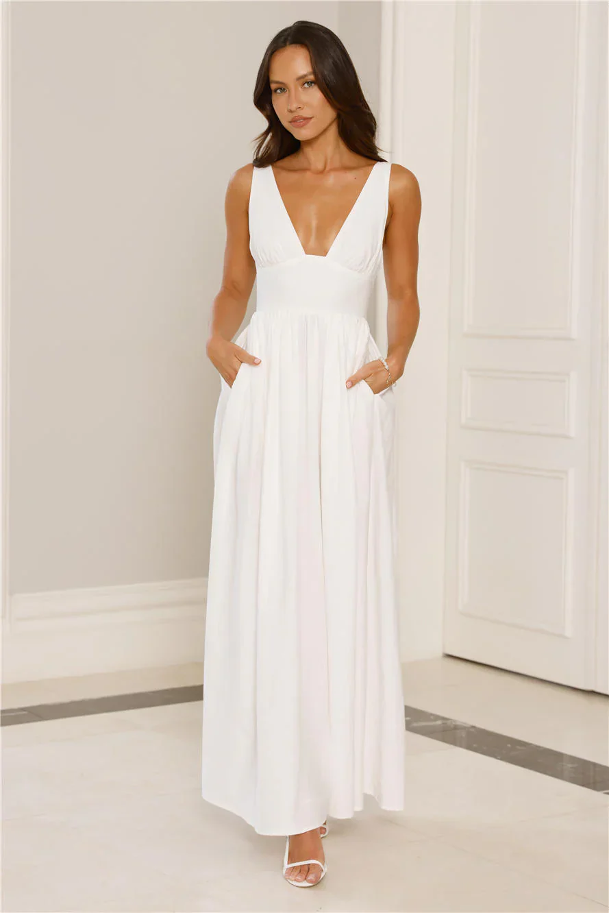 Enchanted Ever After Maxi Dress White - luluinthesky