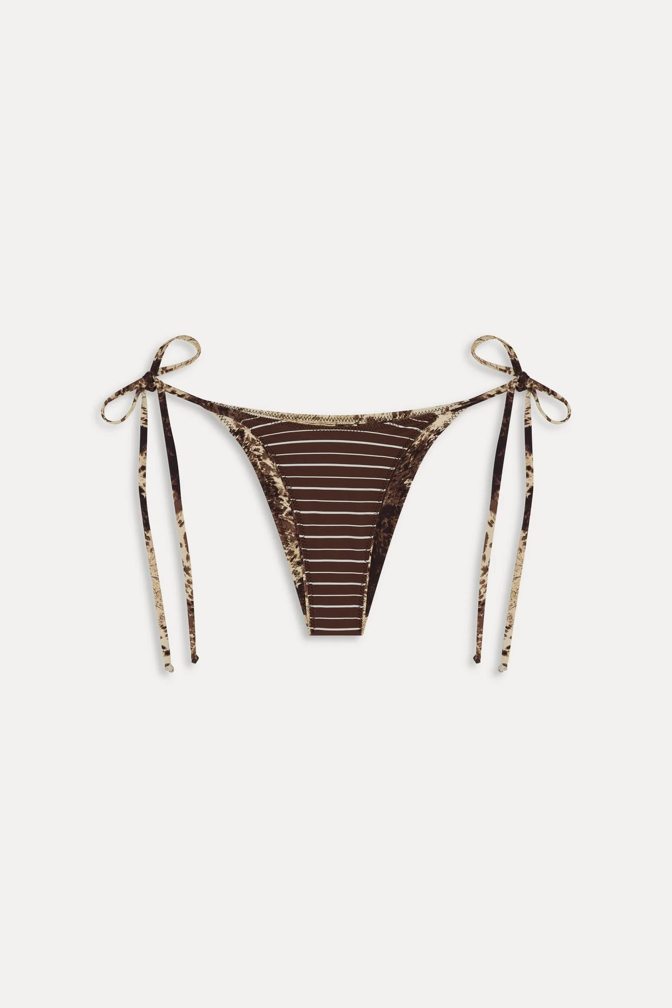 Mackenzie Reversible String Bikini Bottom - Saddle Up