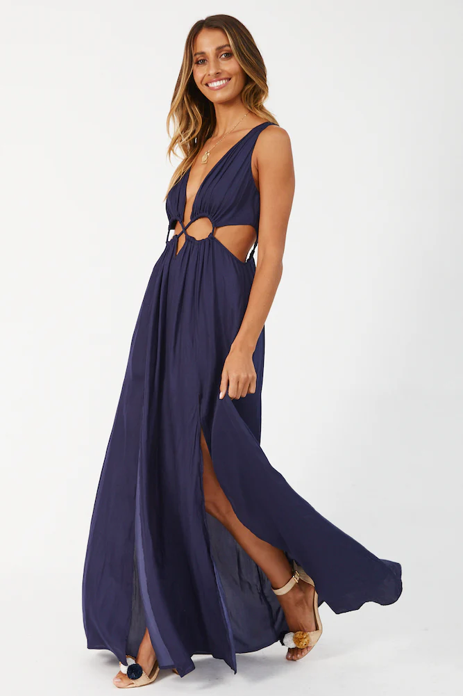 HELLO MOLLY Since I Met You Maxi Dress Ink