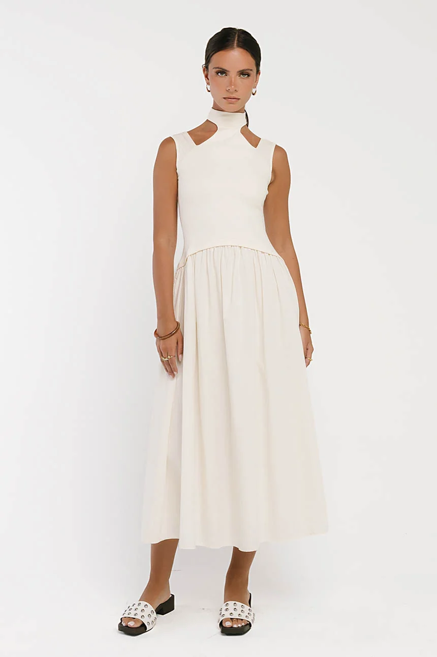 Ciel Maxi Dress in Ivory