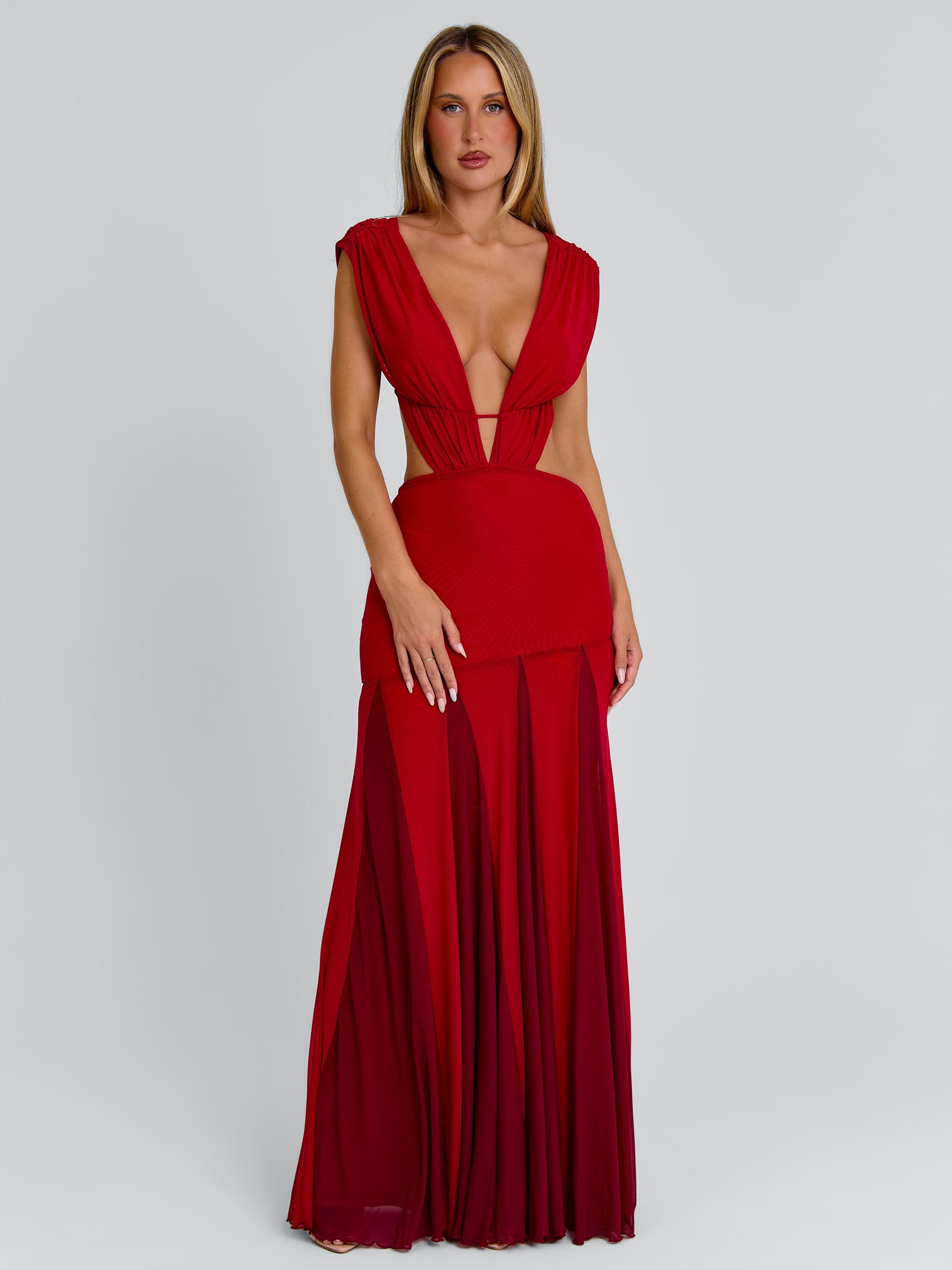 Thessa-Maxi-Dress-Red - luluinthesky