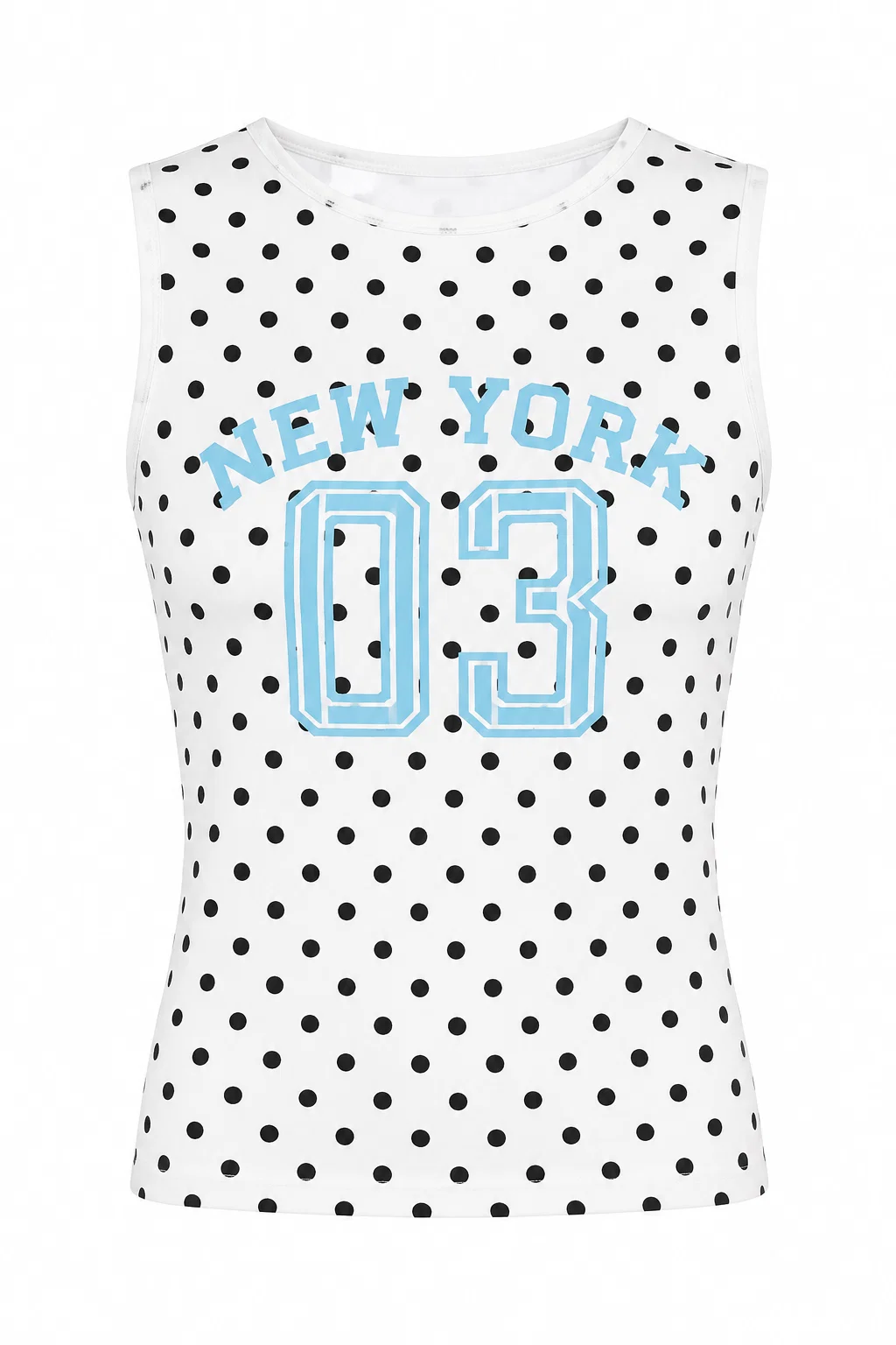 New York Graphic Polka Dot Tank Top