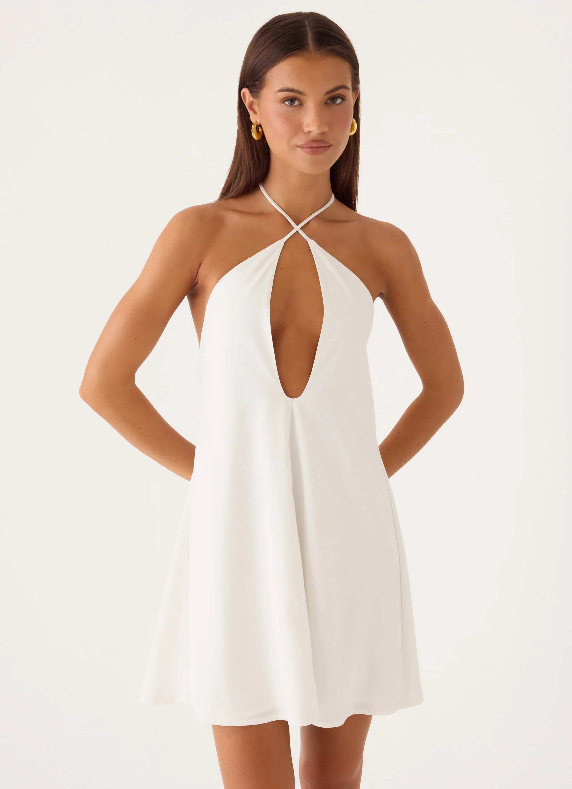 Helden Mini Dress - White
