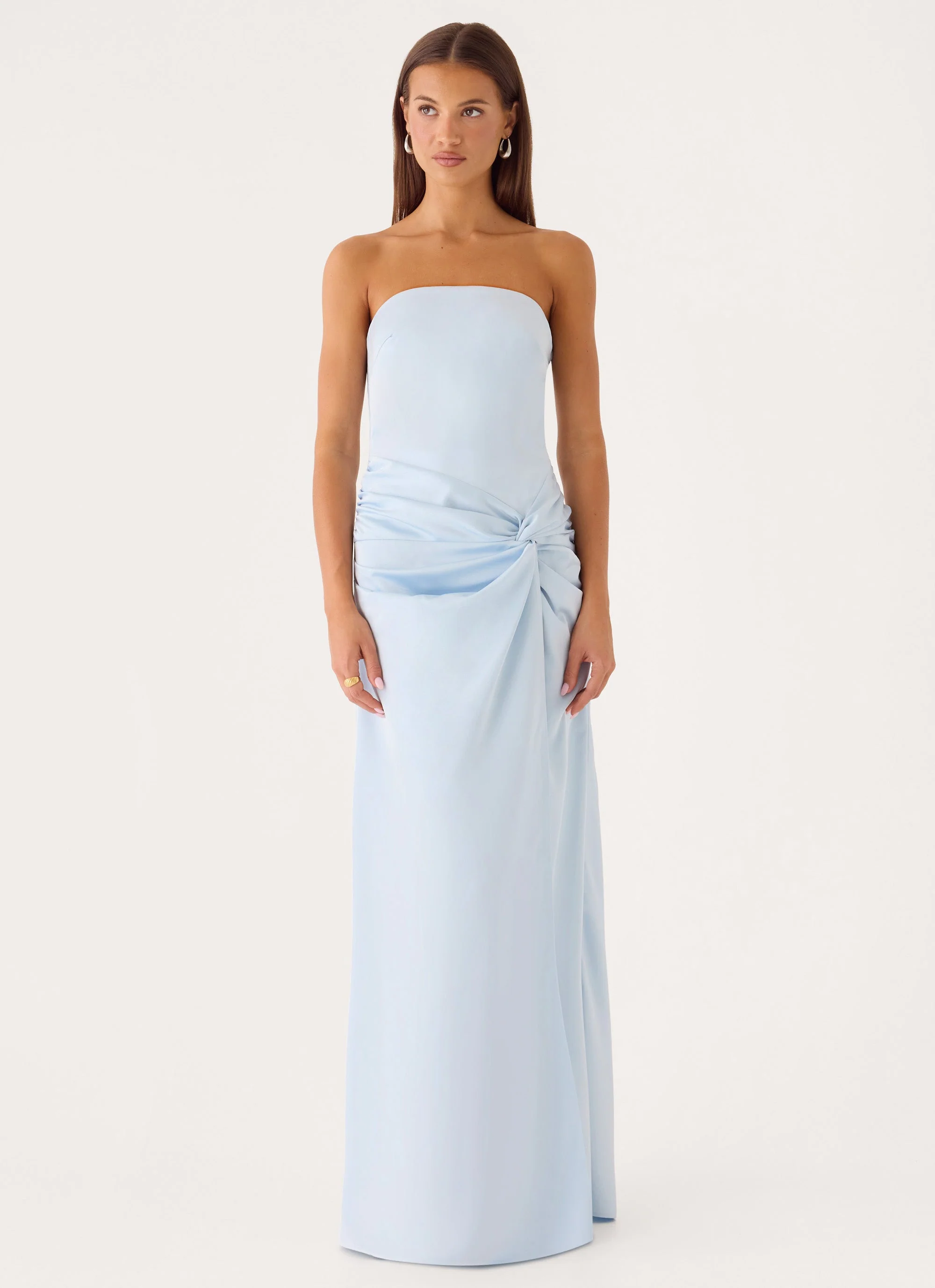 Conni Strapless Maxi Dress - Blue