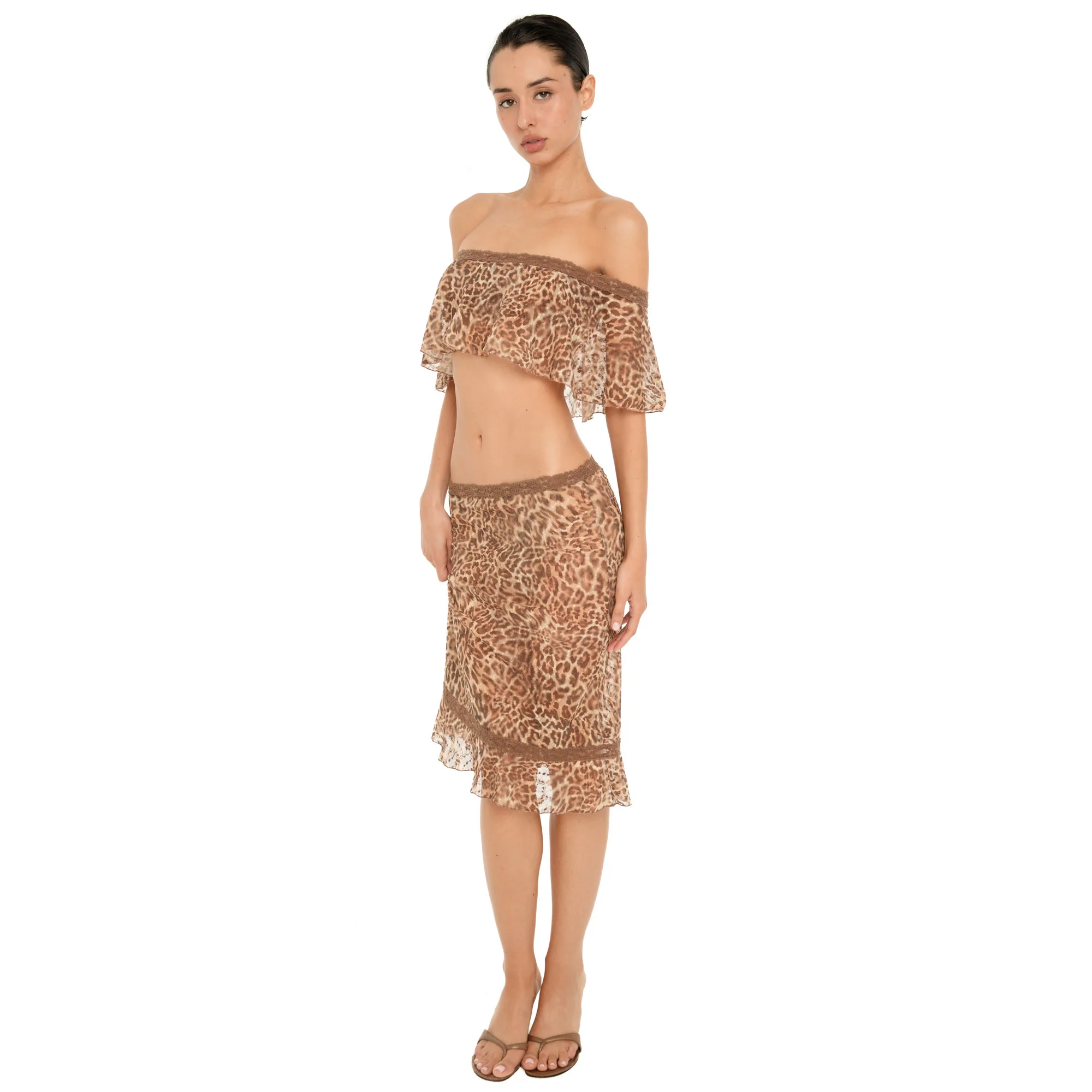 Liulu Leopard Skirt