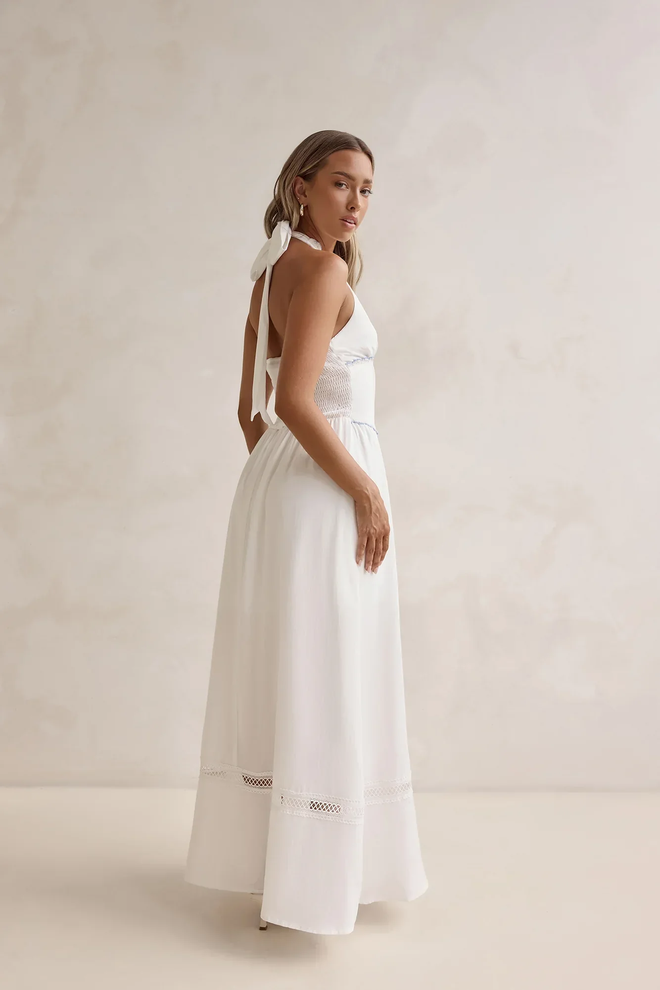 Days Of Dreaming Halter Maxi Dress White