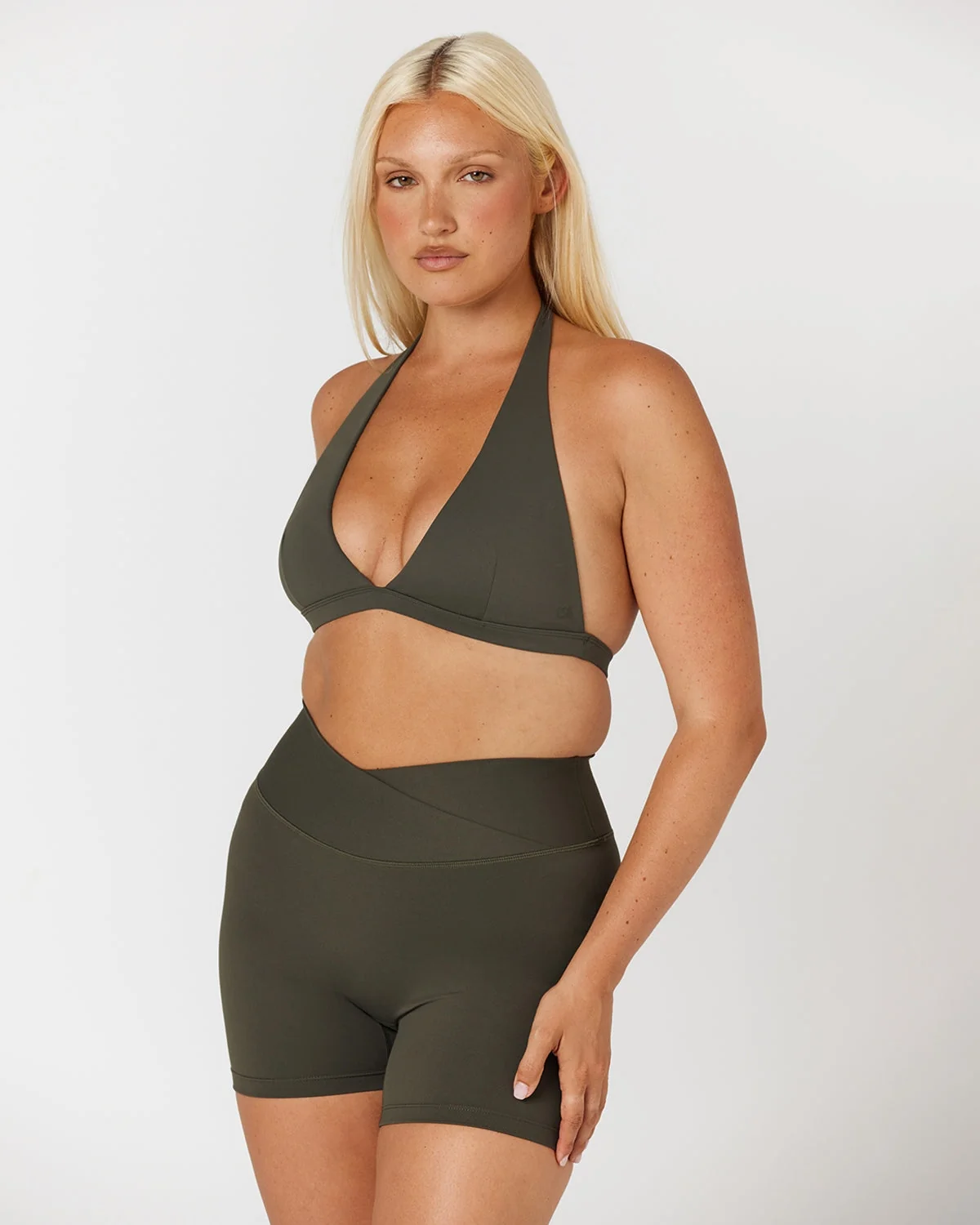 Fade Celine Crop | Deep Olive