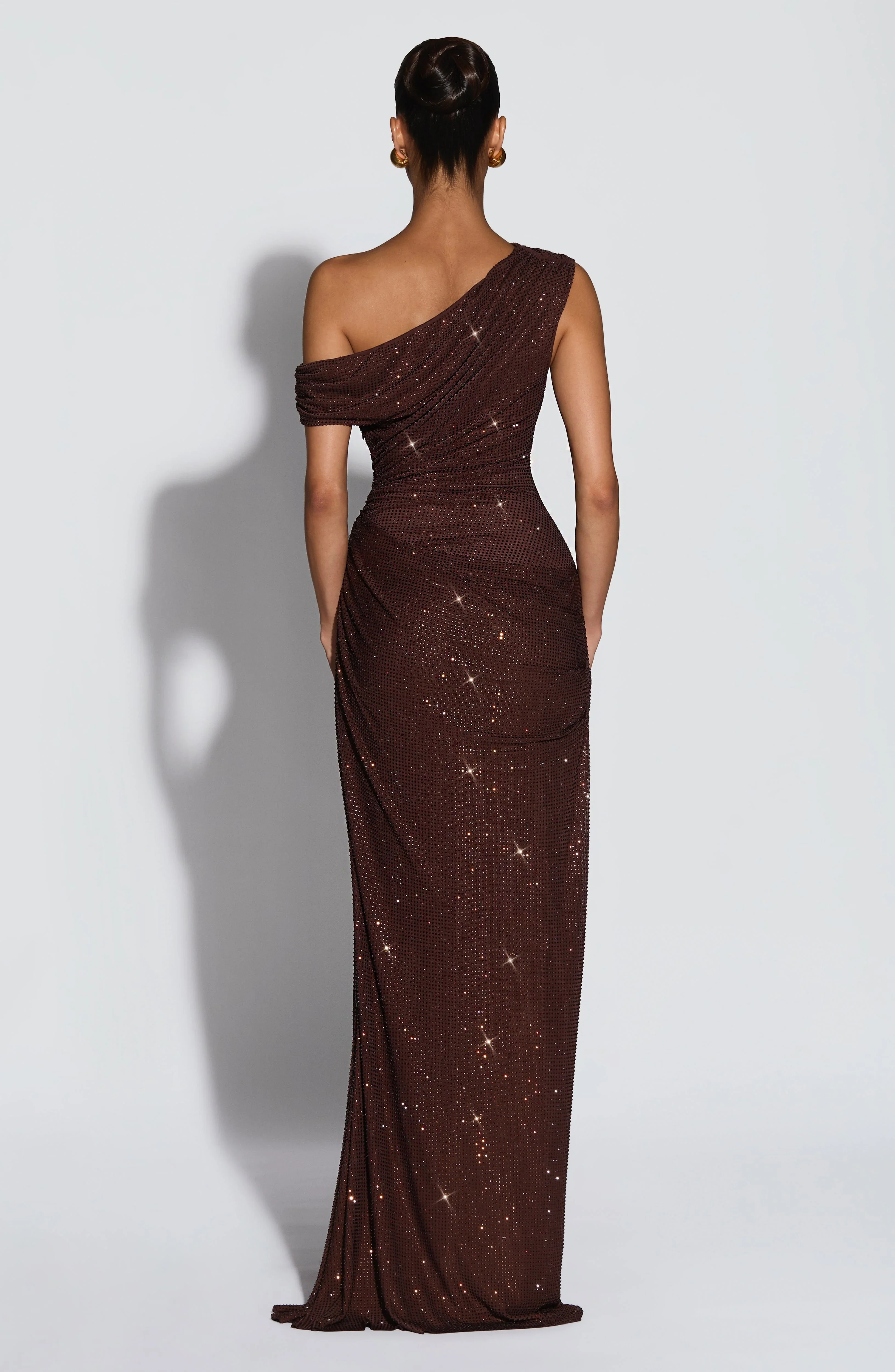 Ottilie Maxi Dress - Plum Brown