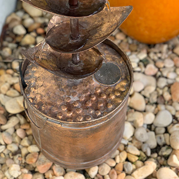 65 Inch Tall Cascading Leaf Garden Fountain