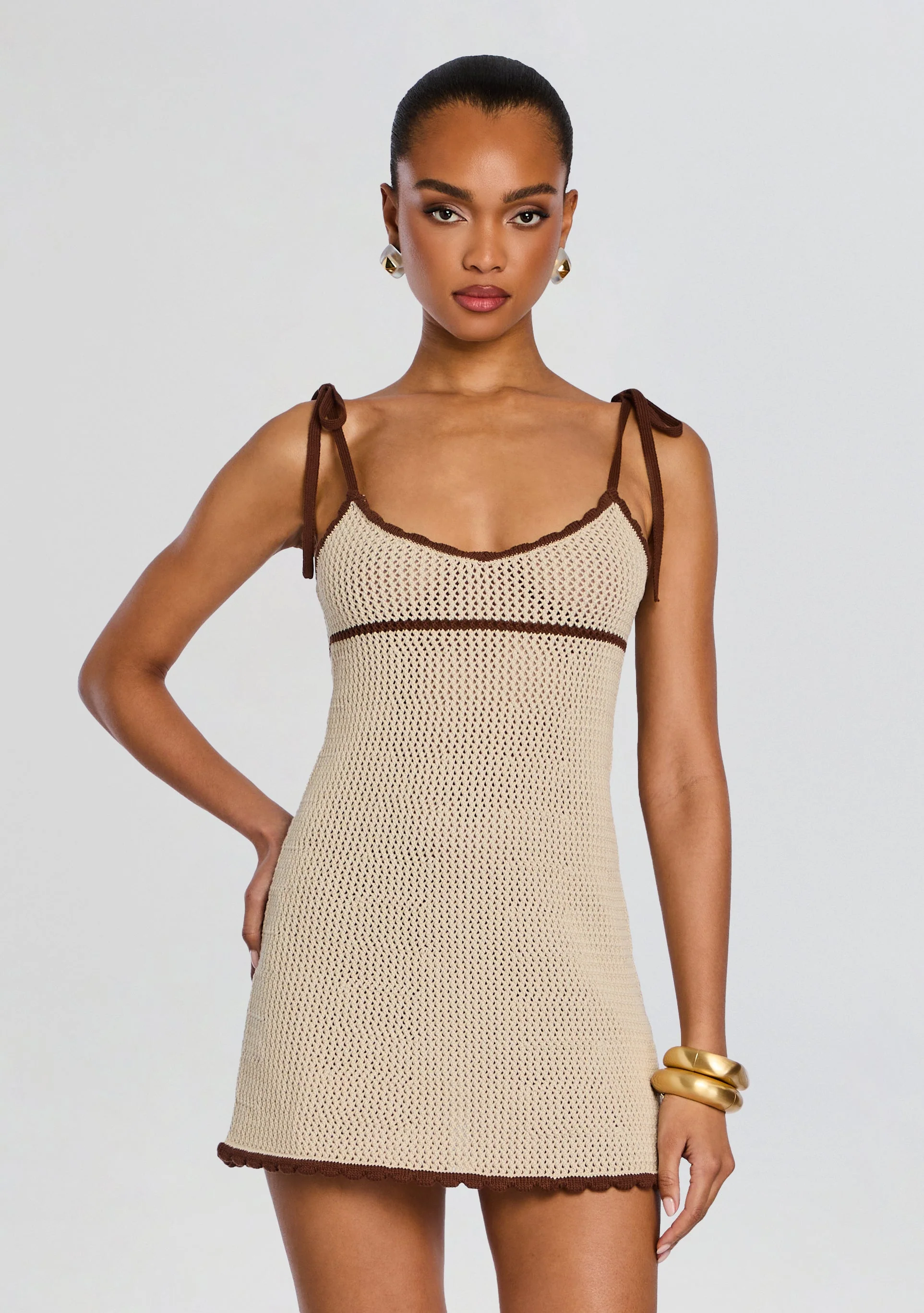 Malkie Crochet Mini Dress