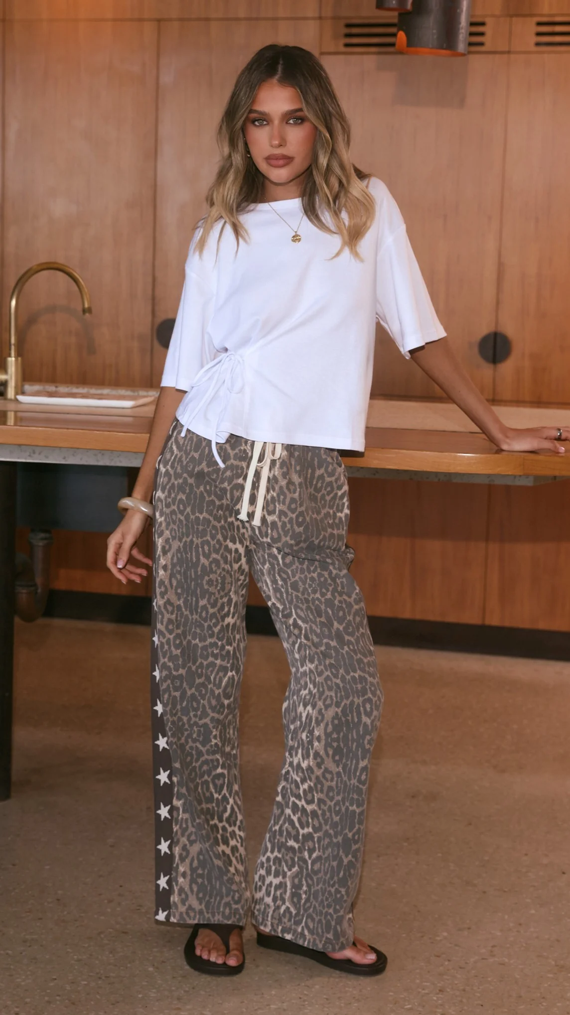 Vox Pants - Leopard and Star Print