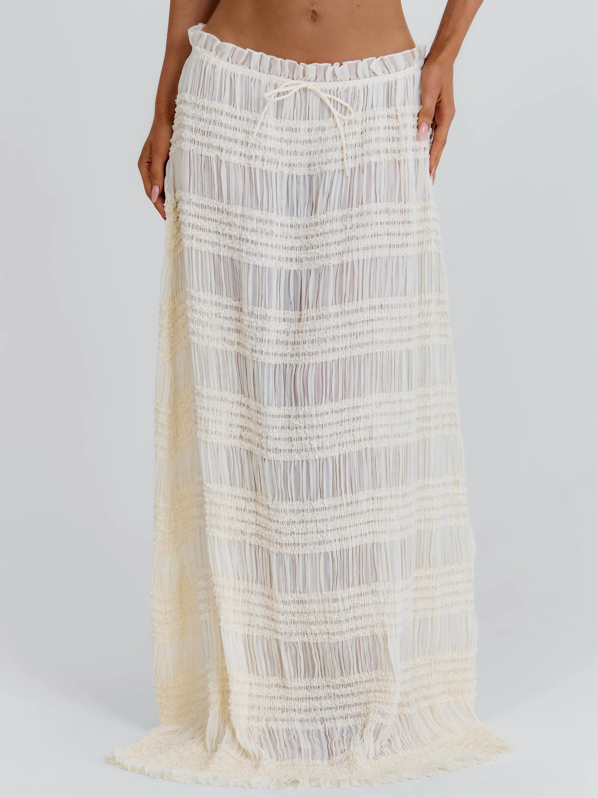 CASSIDEE MAXI SKIRT CREAM