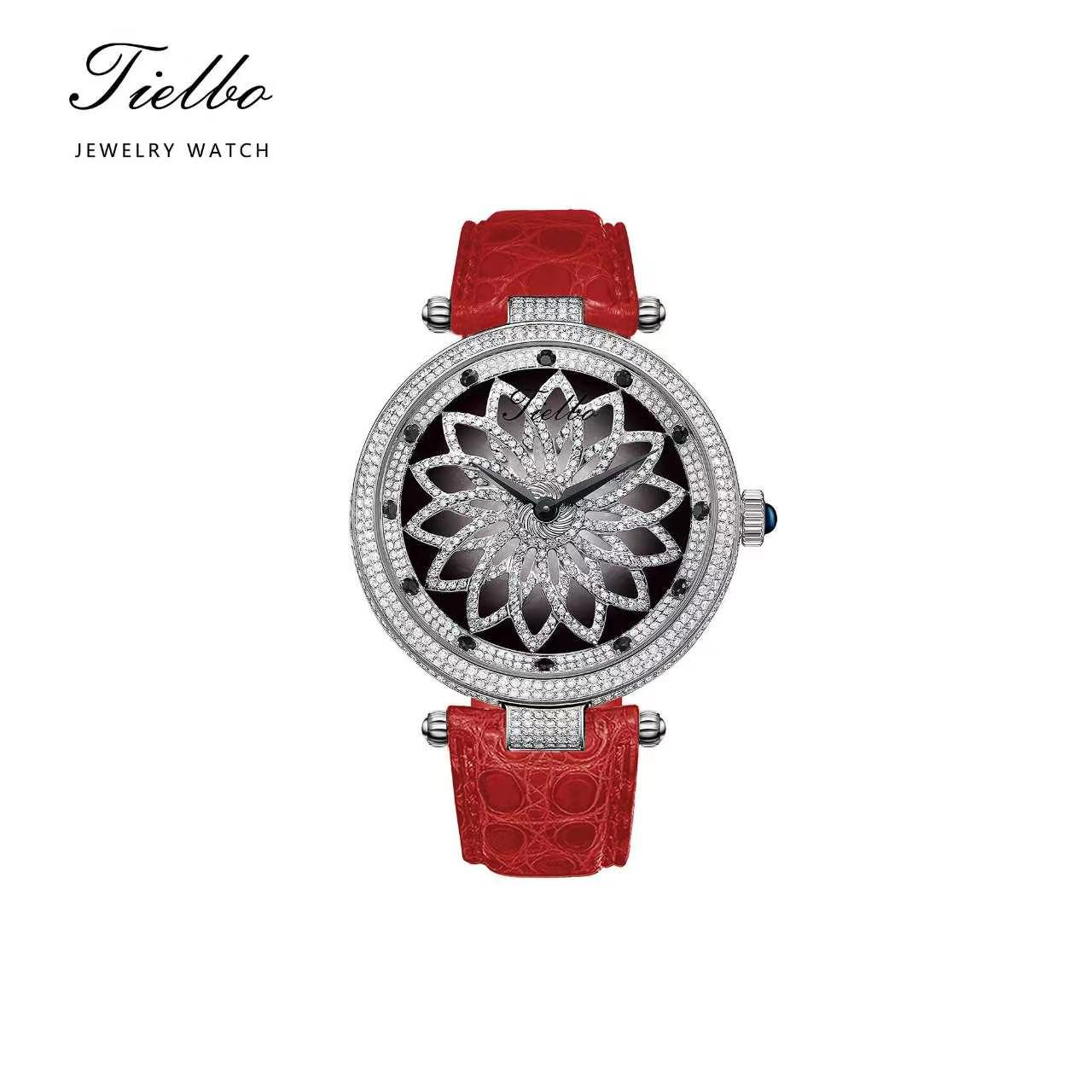 Bloom Watch – Rotating Dial, Iced-Out, 42mm T127L