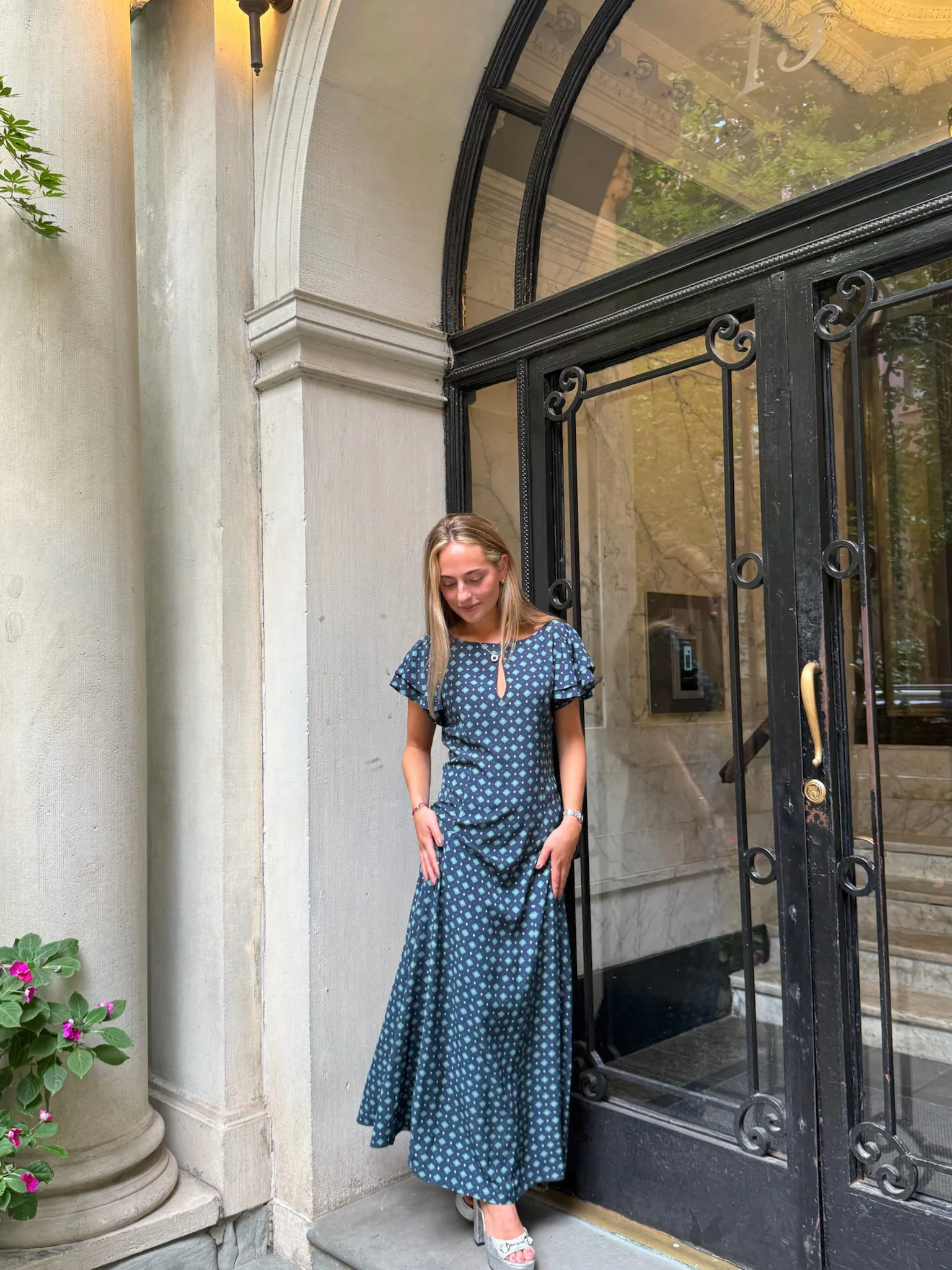 The Clare Dress - Juniper Foulard