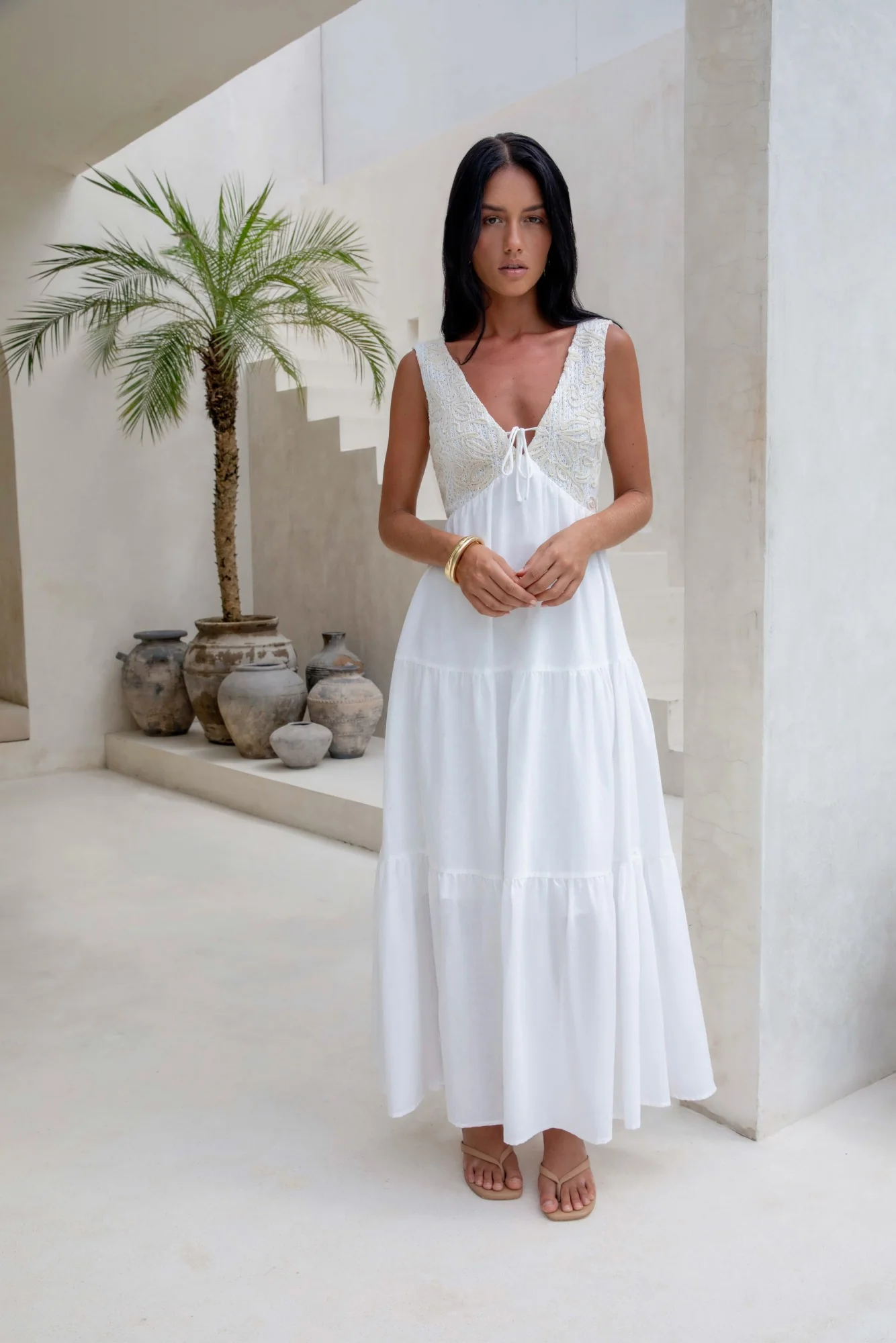 Lost In Your Love Maxi Dress White - luluinthesky