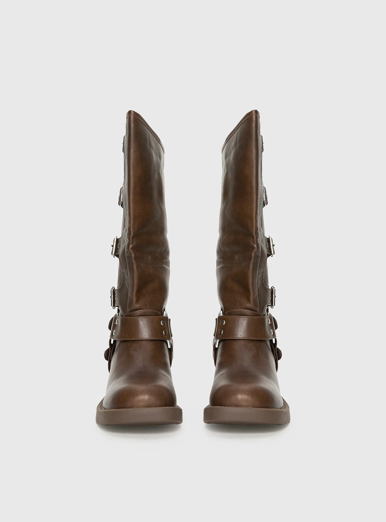 Buckle Down Boots Brown