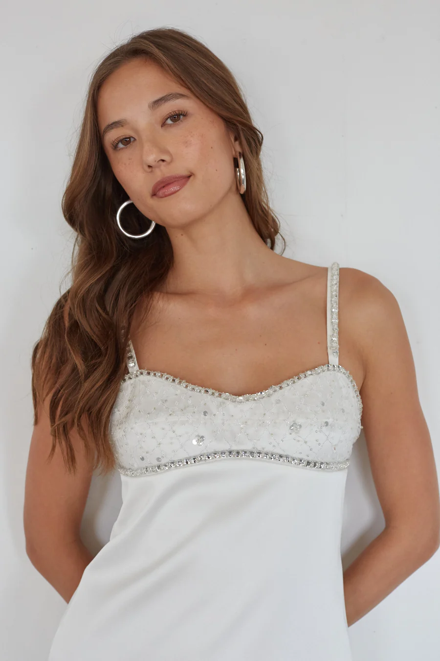 Blair Embellished Mini Dress - luluinthesky