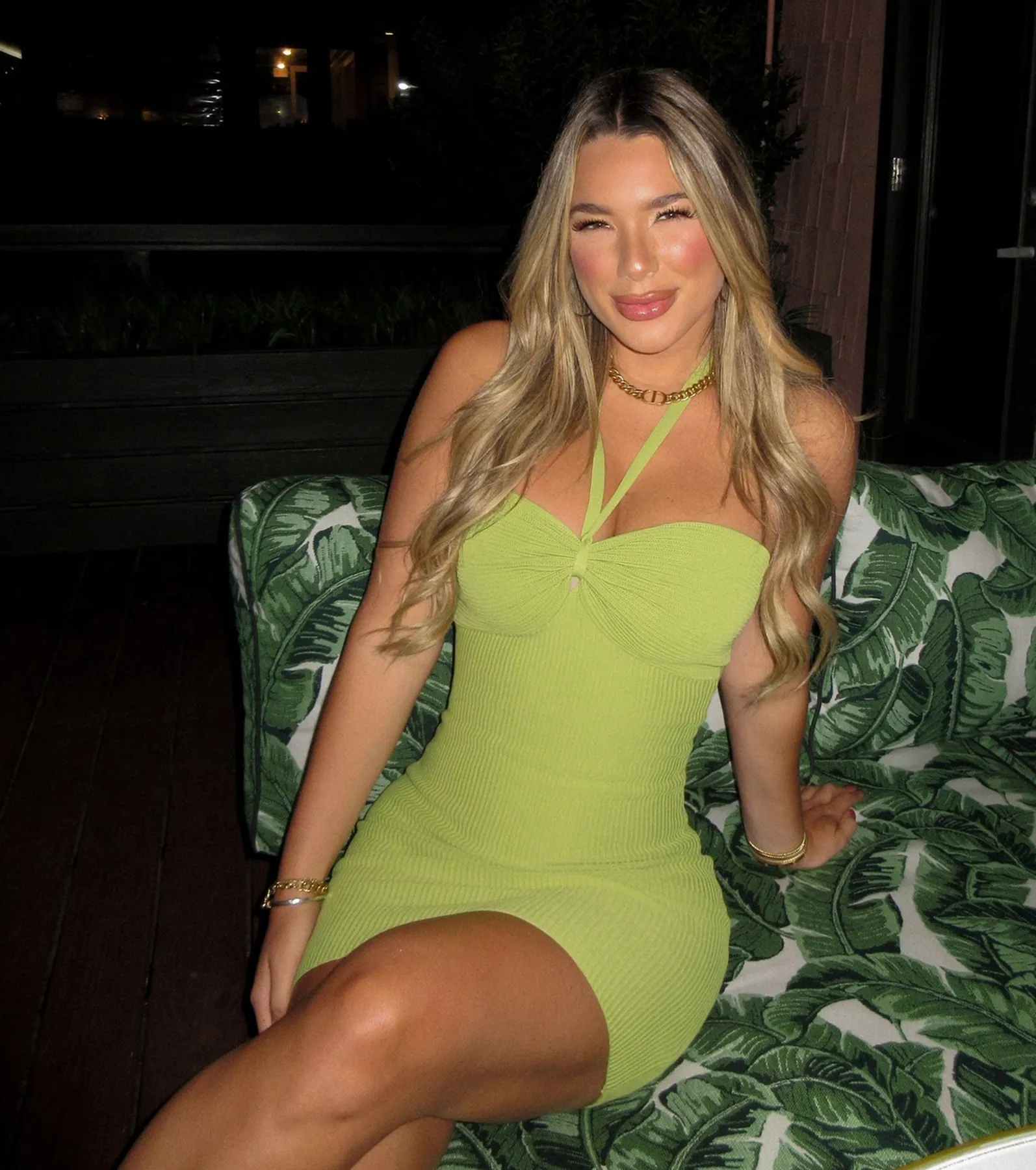 Carefree Energy Halter Bodycon Mini Dress