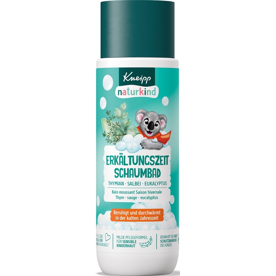 Kneipp Kąpiel z hydromasażem Czas zimnej kąpieli pianowej Dziecko natury