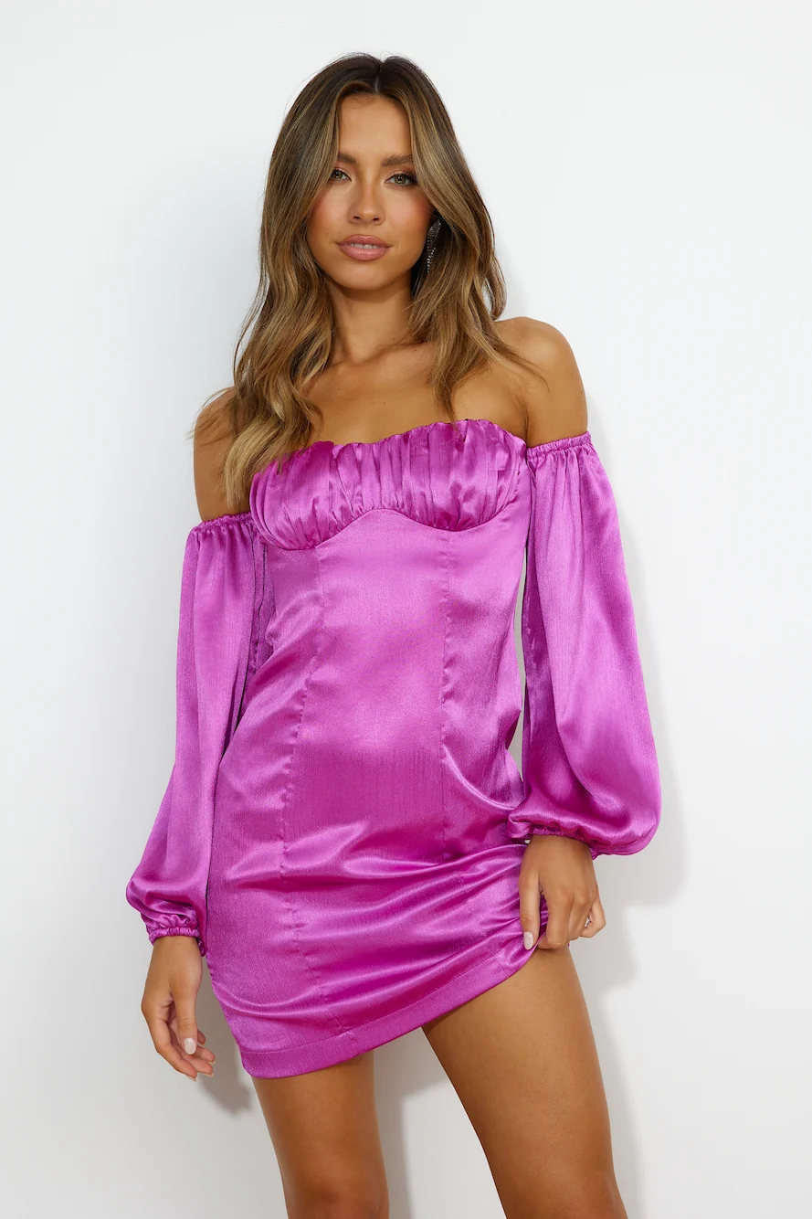 Luxe Look Mini Dress PURPLE