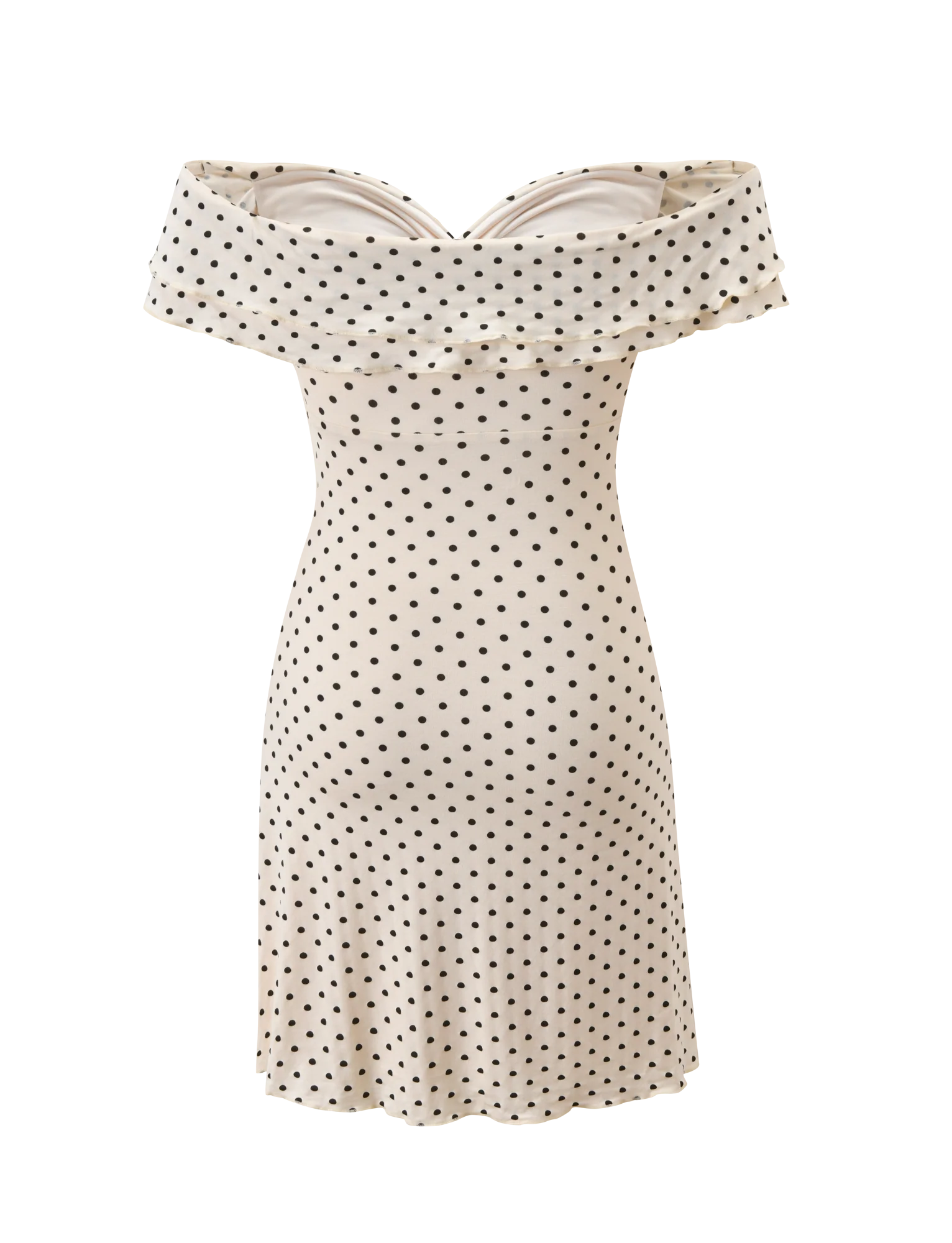 Denali Mini Dress - Cream Dot
