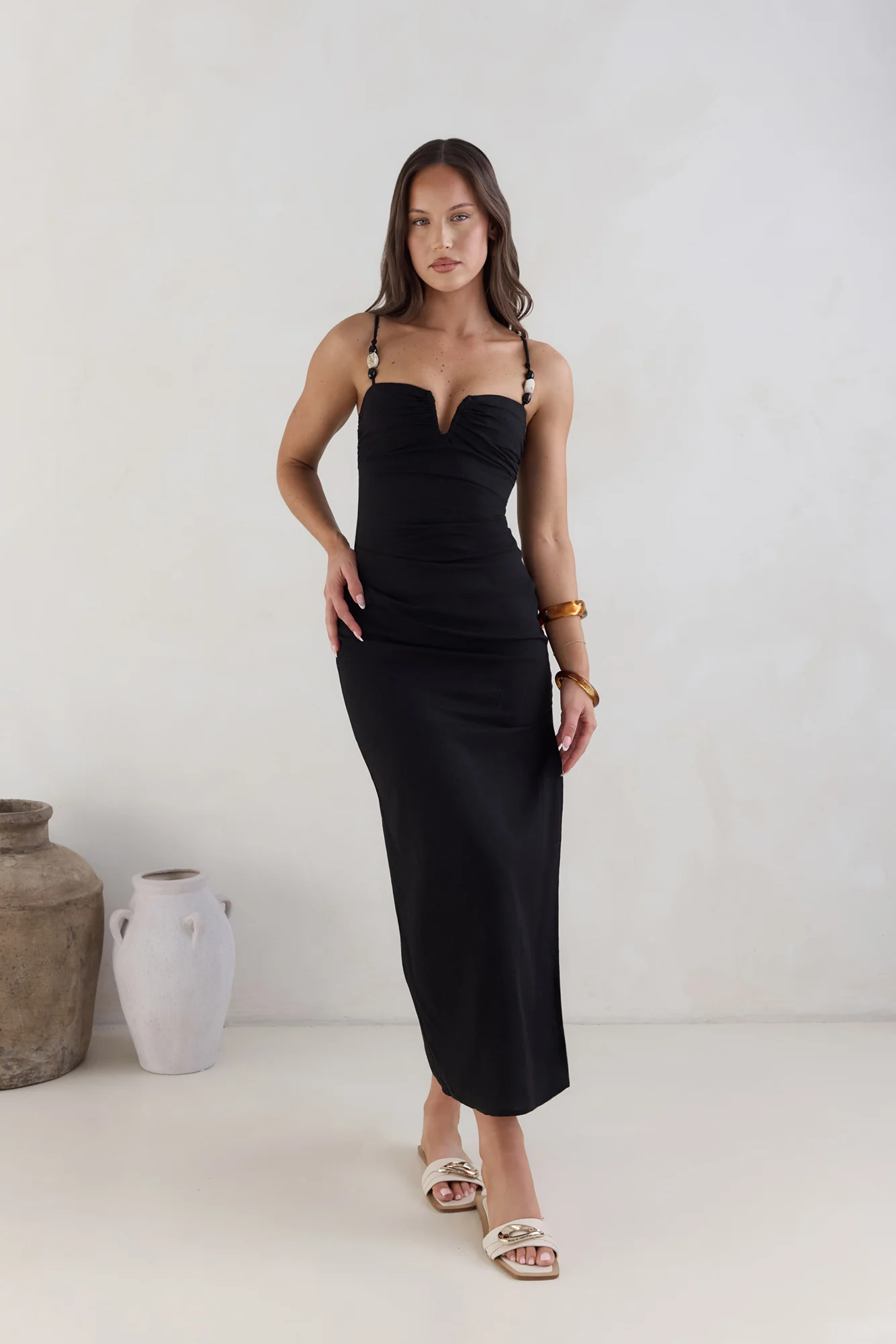 Marianna Midi Dress Black