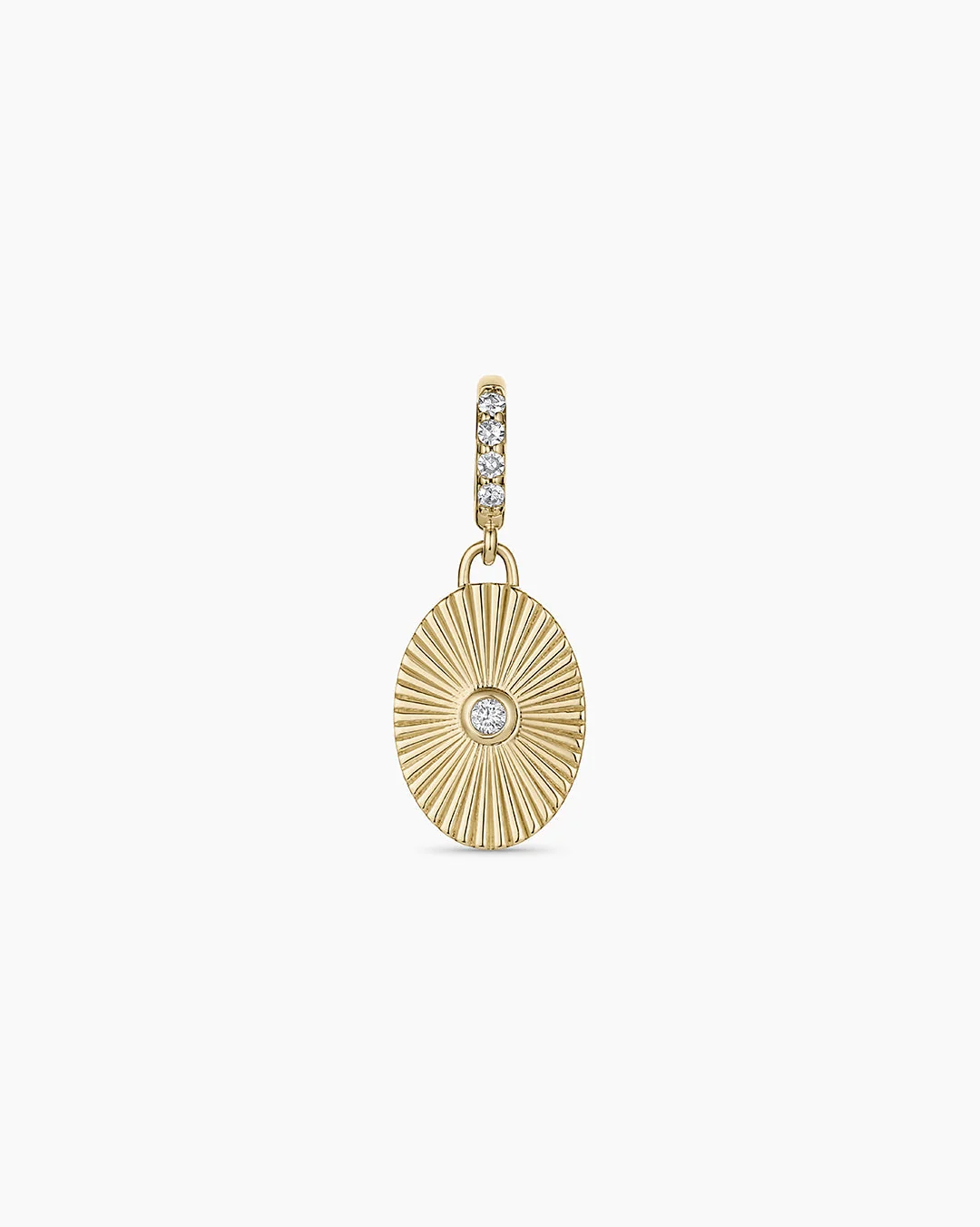 14K Diamond Golden Hour Charm