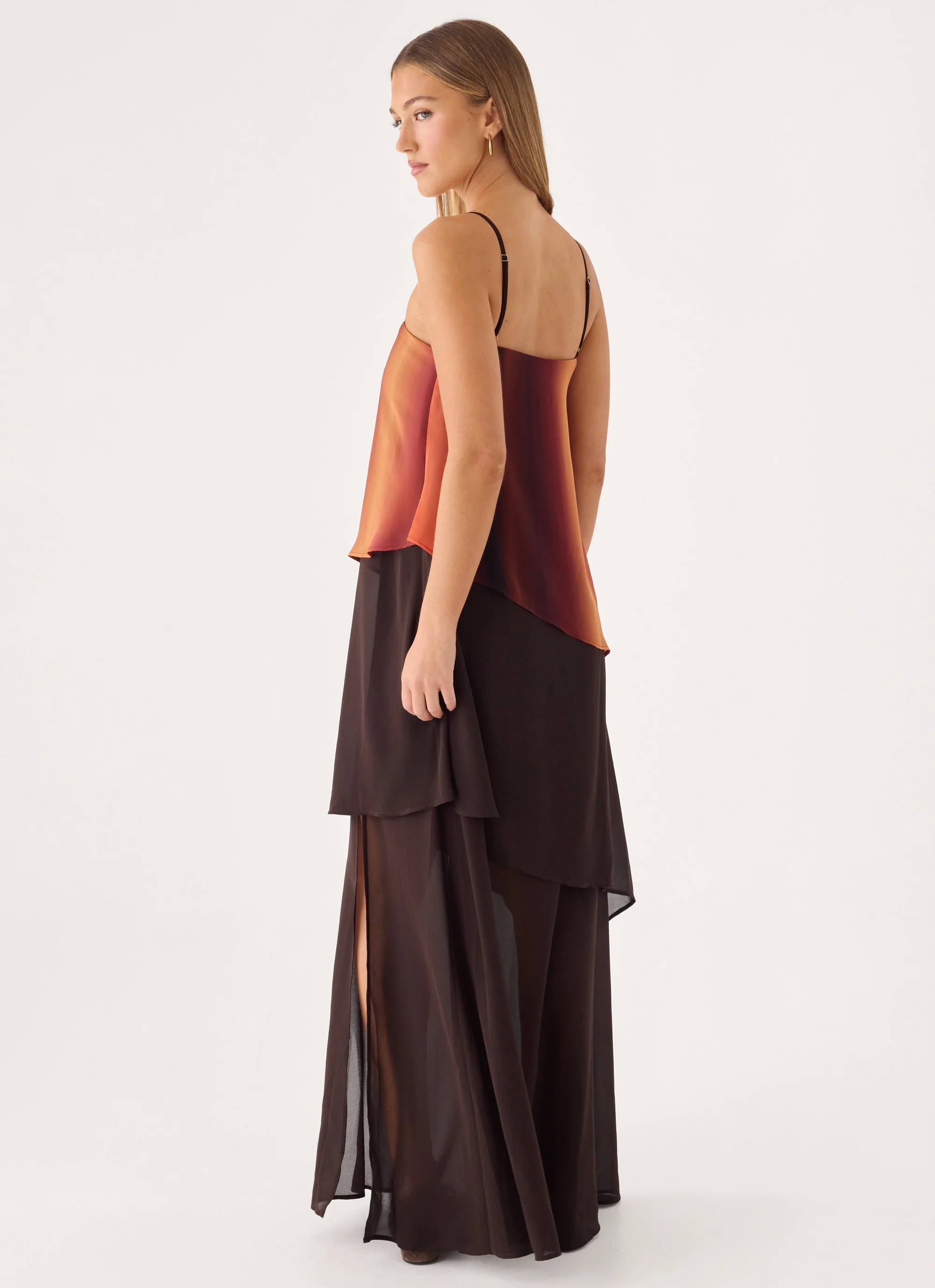 Ruesella Maxi Dress - Brown - luluinthesky