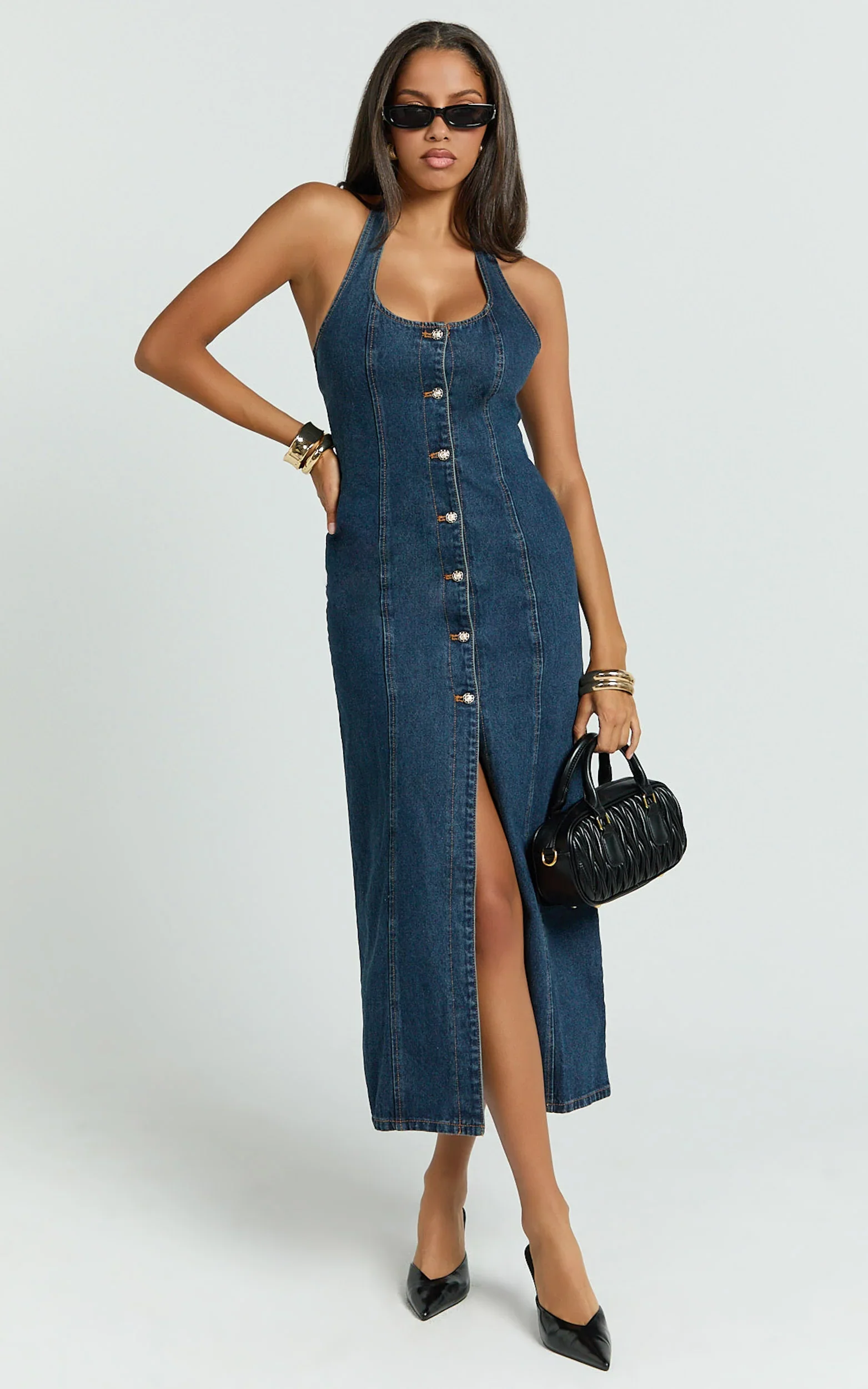 Lioness - Kenny Midi Dress - In Indigo
