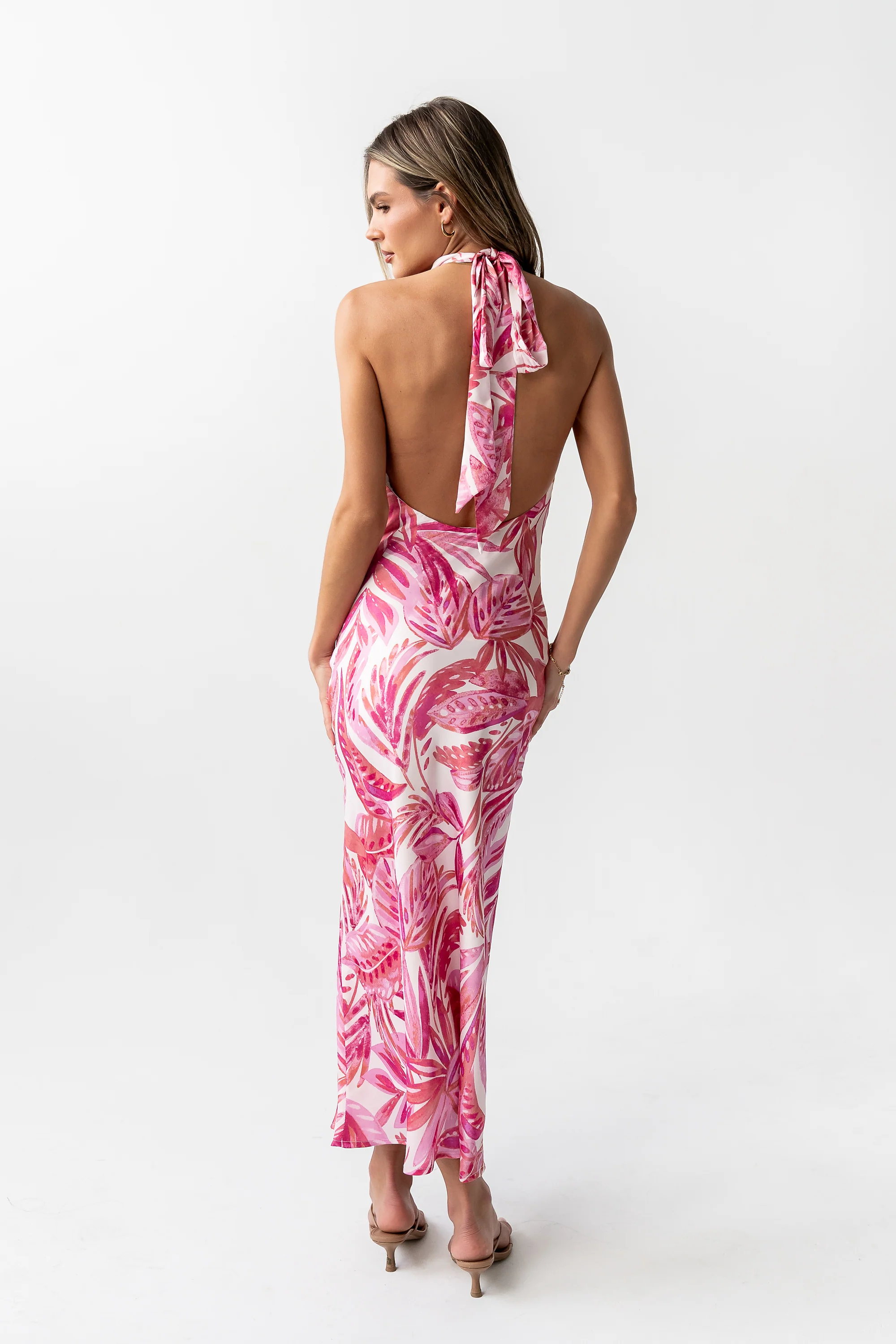 Lacy Halter Maxi Dress - FINAL SALE
