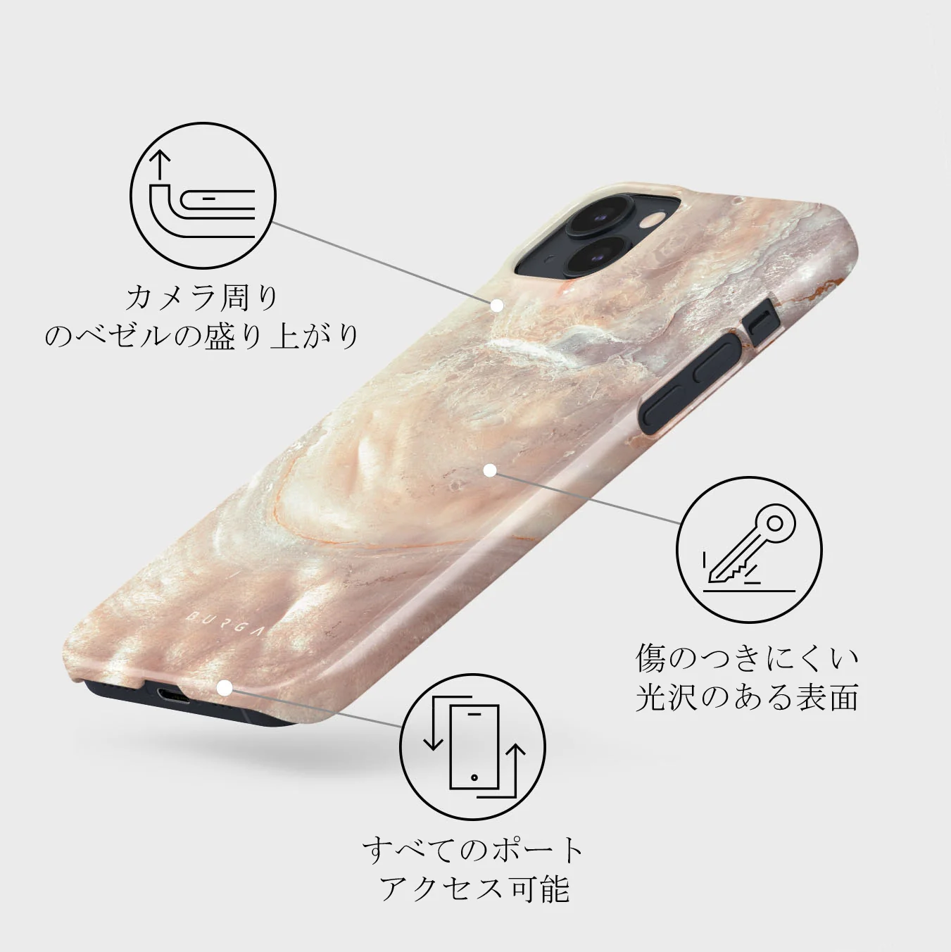 Serene Sunset - Chic iPhone 13 ケース