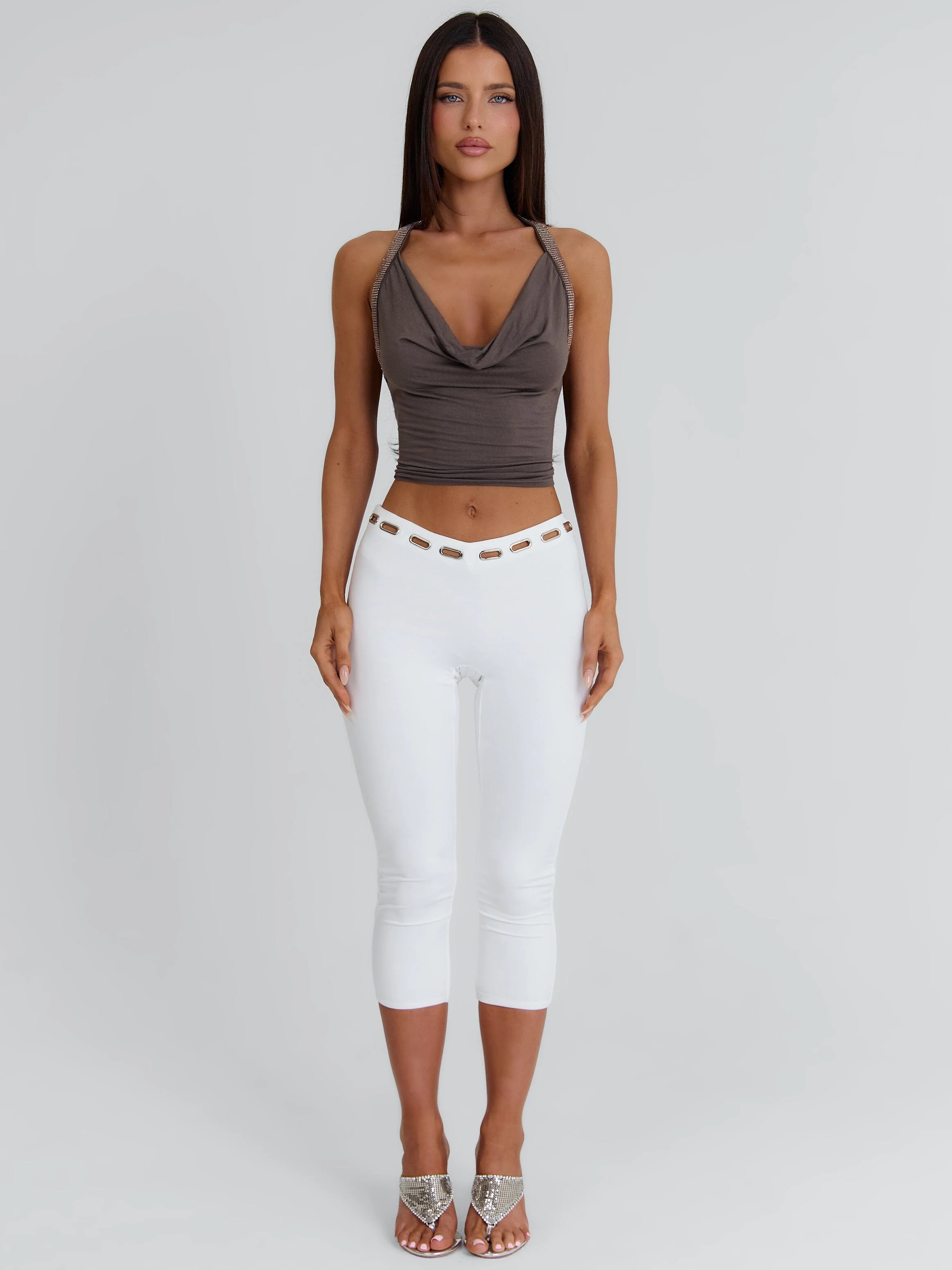 AZUL CAPRI PANTS WHITE