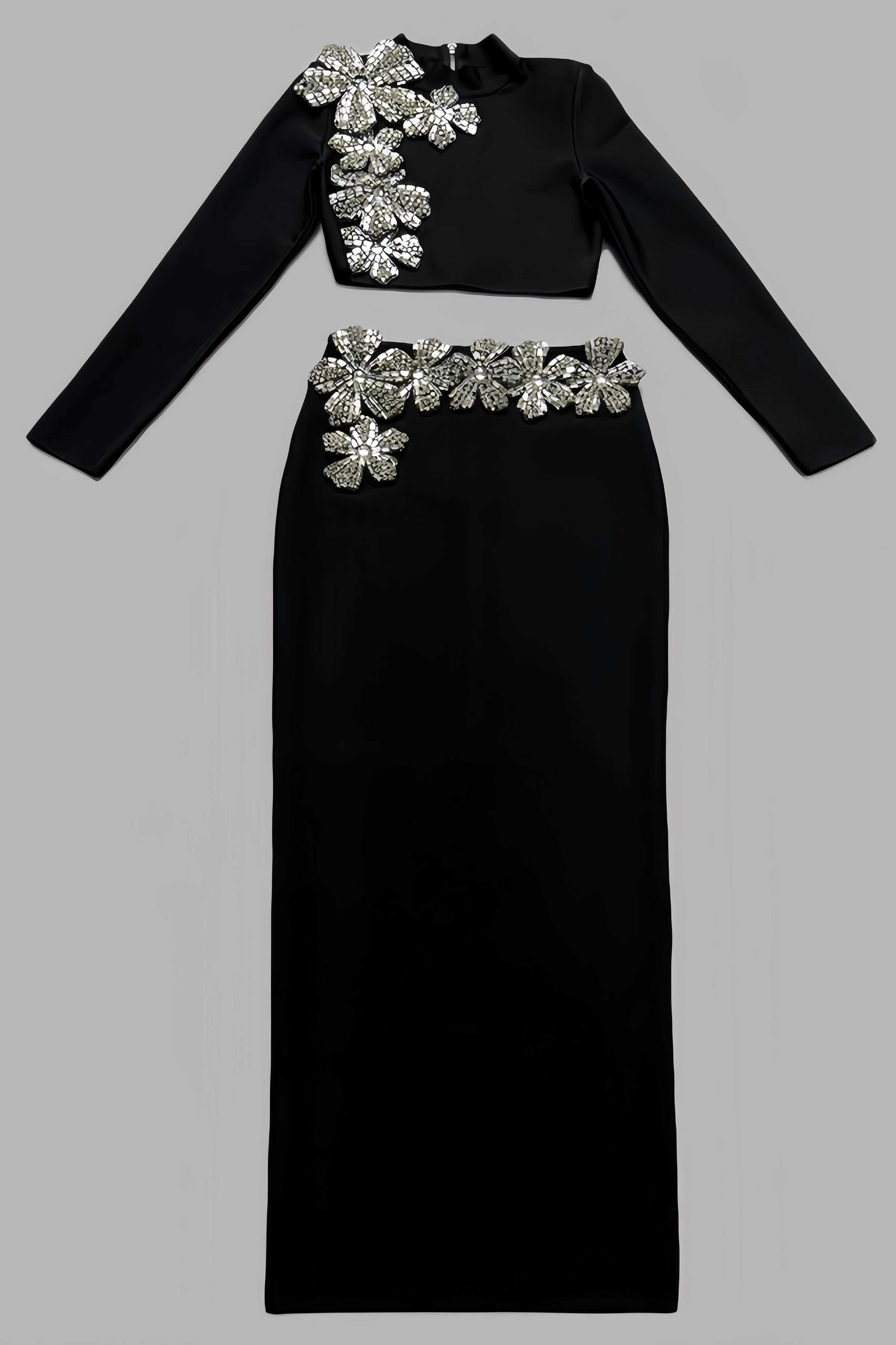 Calia High Neck Top Maxi Dress Two-Piece Set