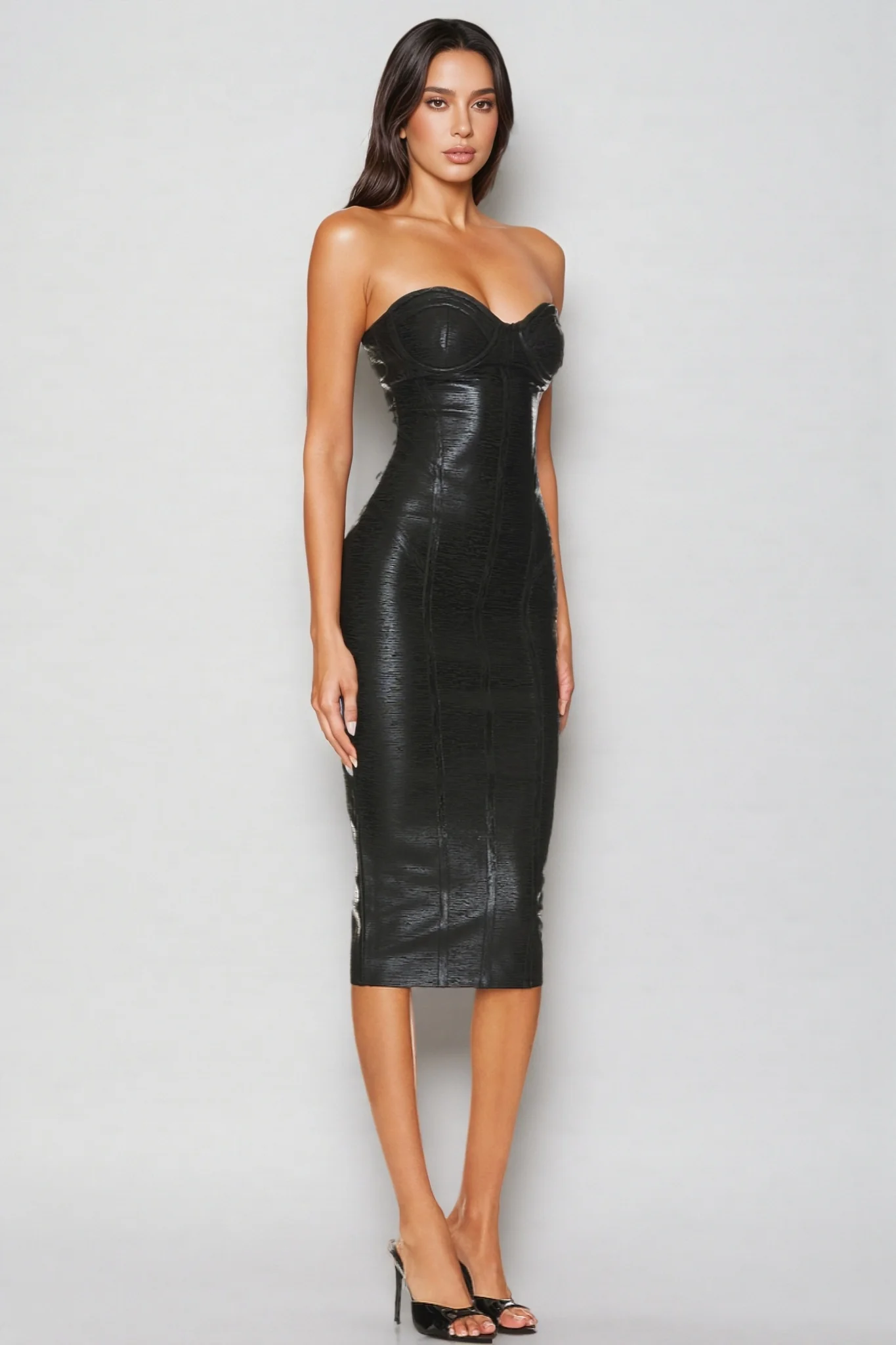 Benja Sheath Wrap Midi Dress