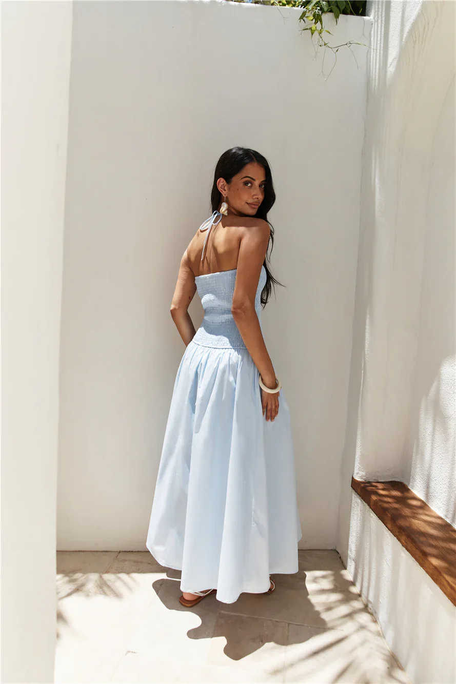 Blessed Destiny Maxi Dress Blue