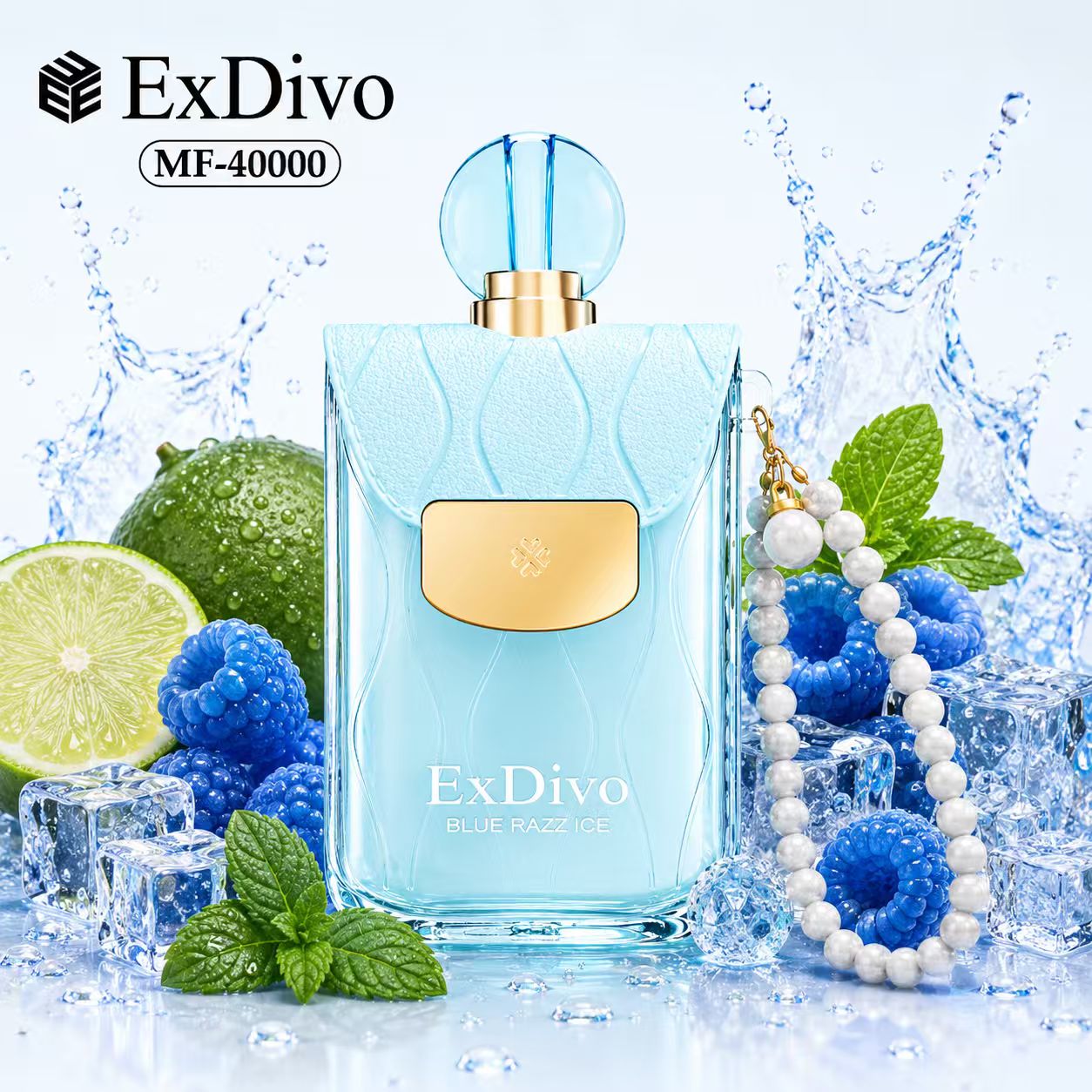 BLUE RAZZ ICE - ExDivo FLORA 40K Disposable Vape