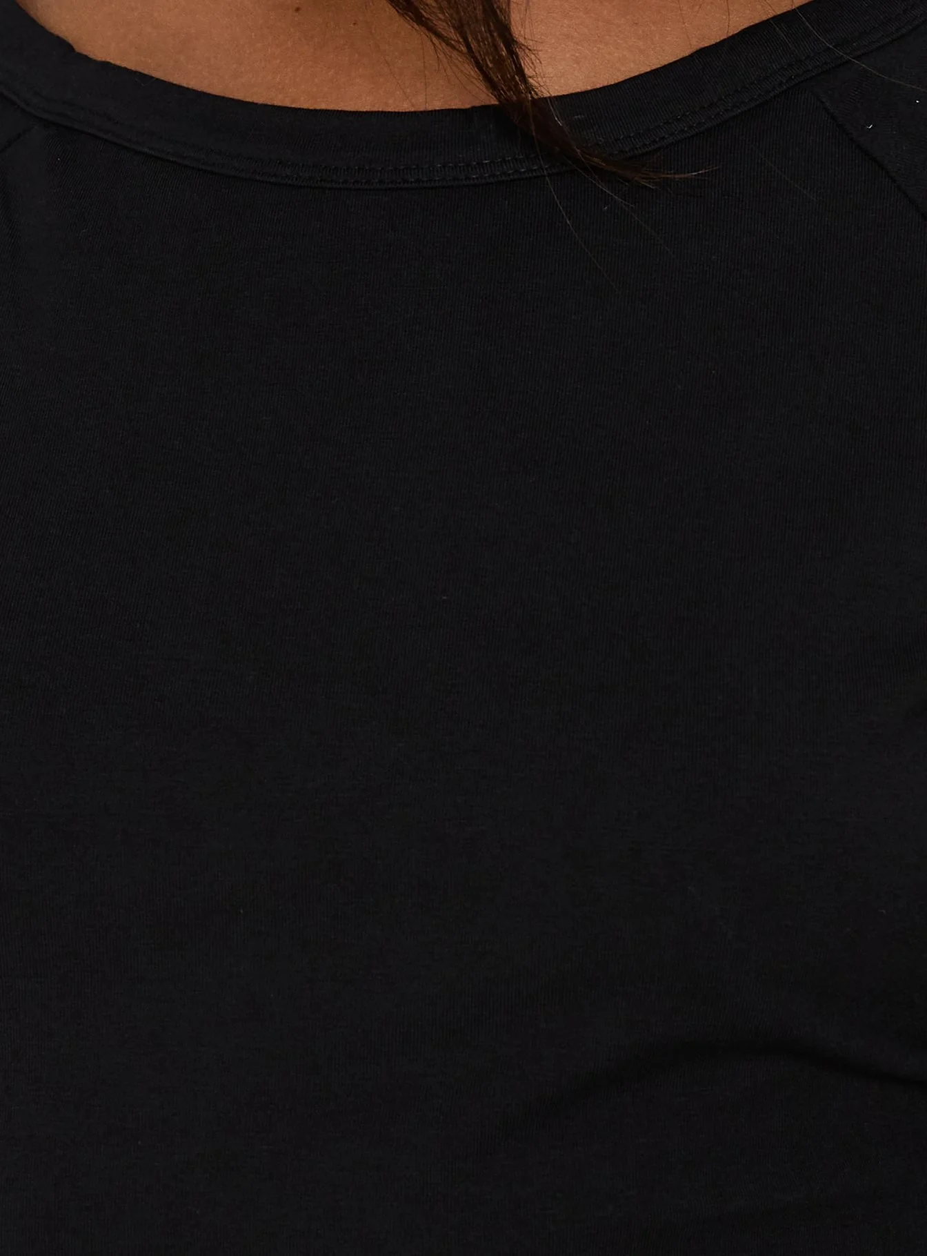 Enzia Raglan Lace Up Mini Dress Black