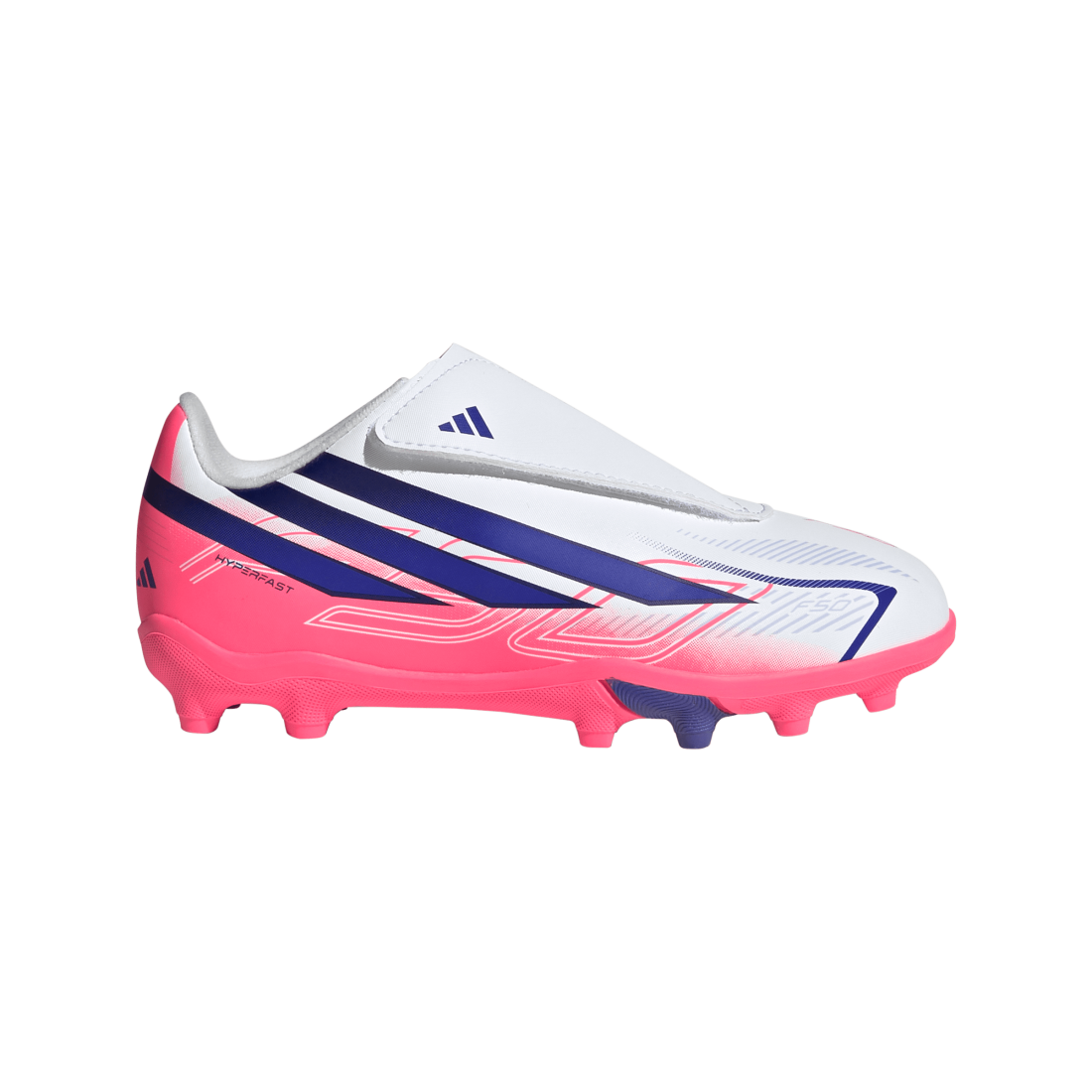 ADIDAS F50 Hyperfast Junior Boy Boots White KK1345