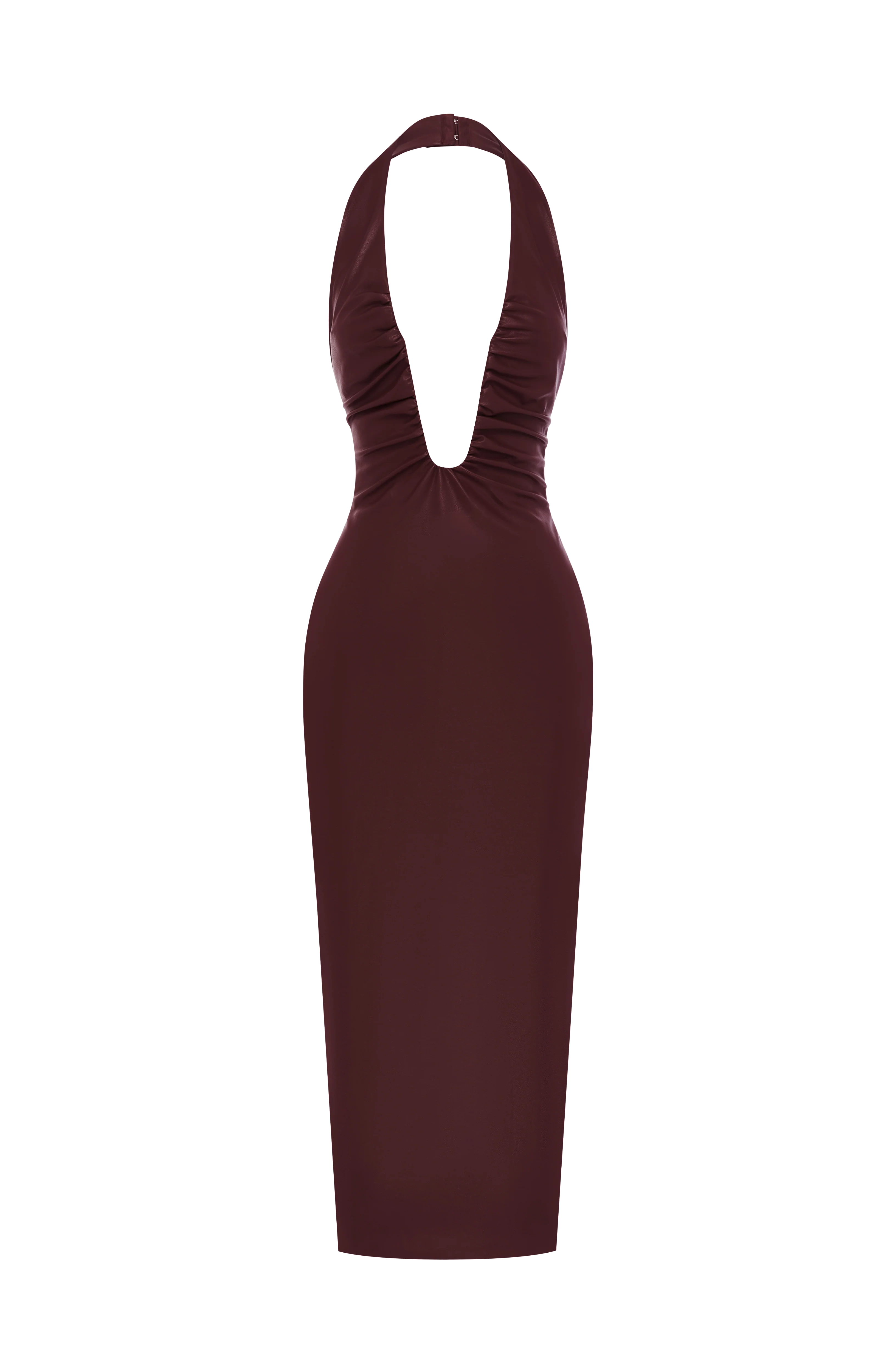 Ainsley Midi Dress - Burgundy