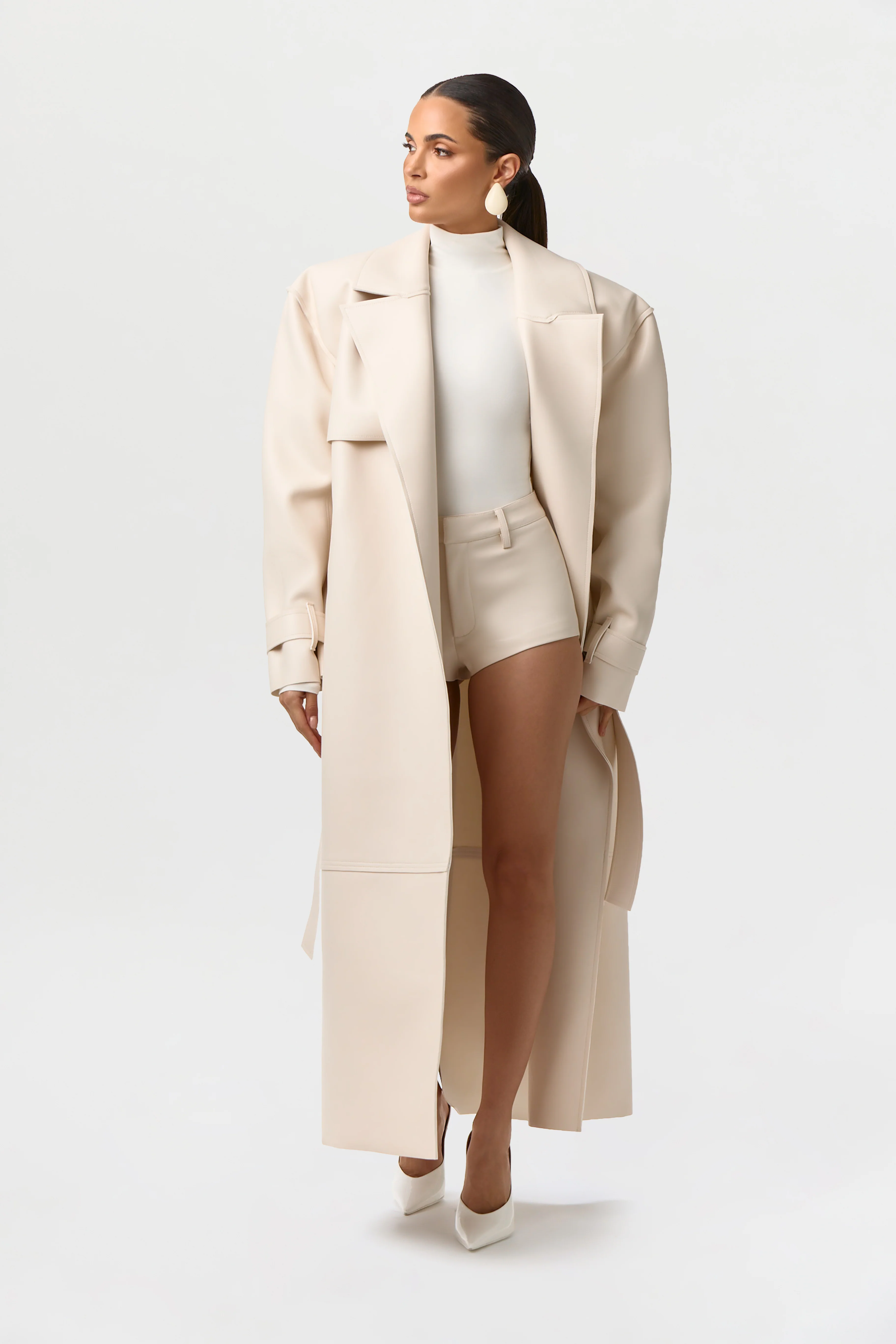 Vegan Leather Hot Pants