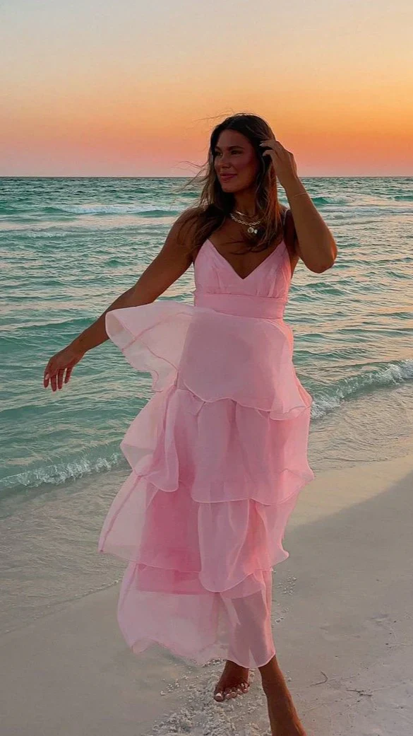 Shayla Maxi Dress - Pink - luluinthesky