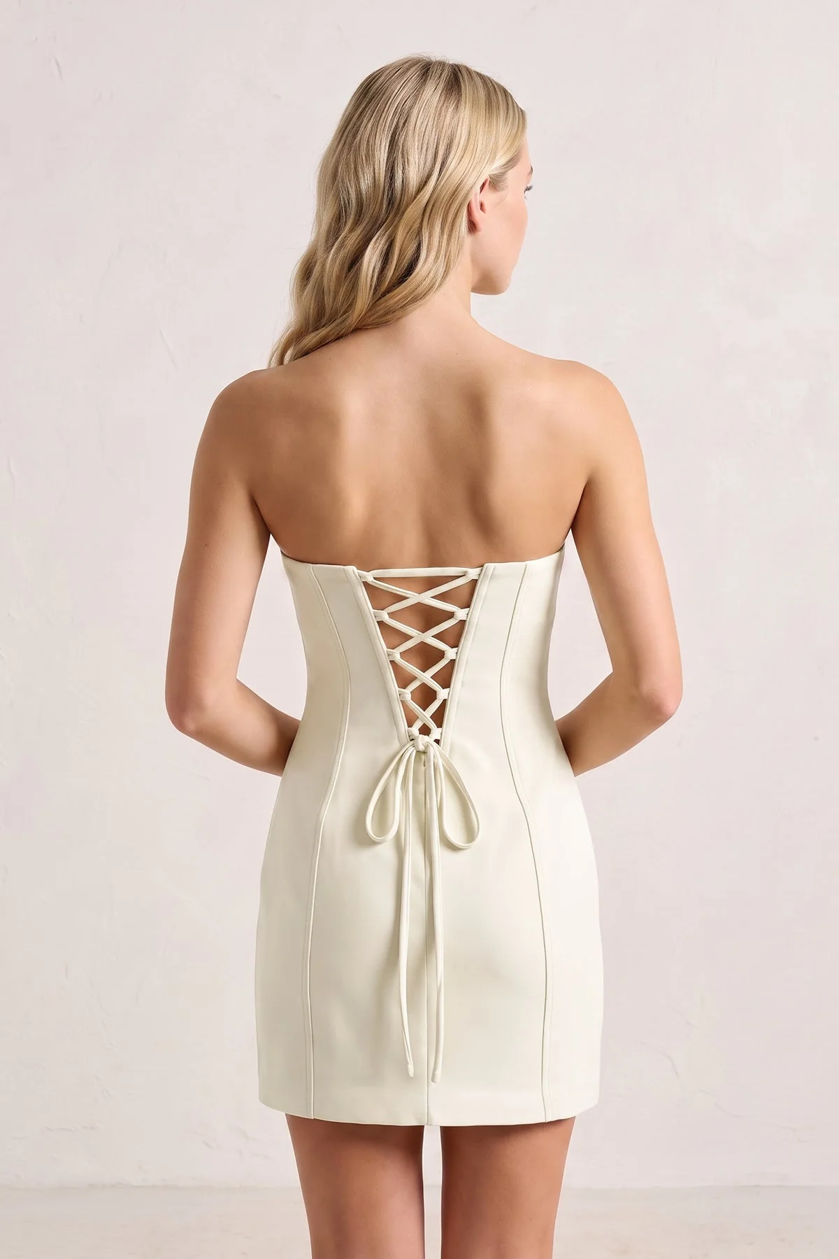 Yellow Sweetheart Keyhole Sheath Satin Homecoming Dress
