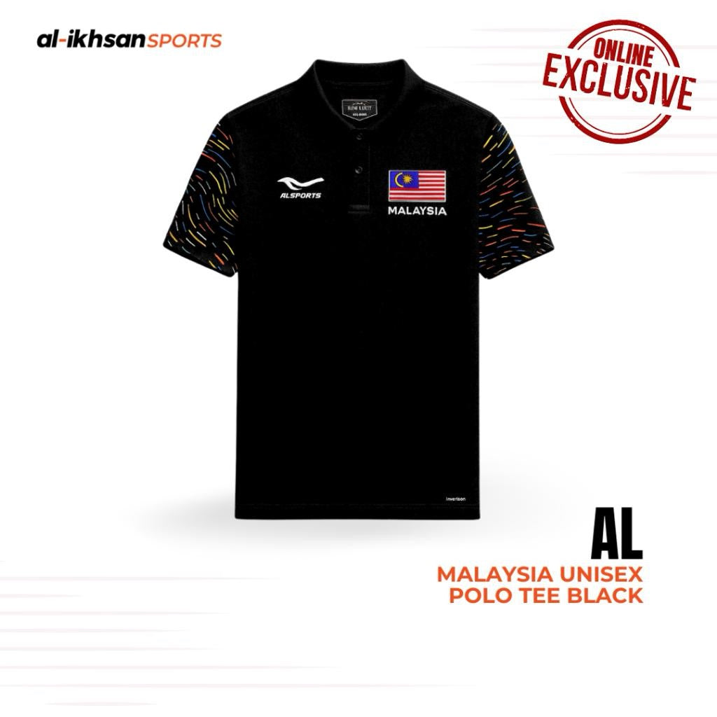 (ONLINE EXCLUSIVE) Limited Edition AL Malaysia Unisex Adult's Polo Tee Black BA01040901