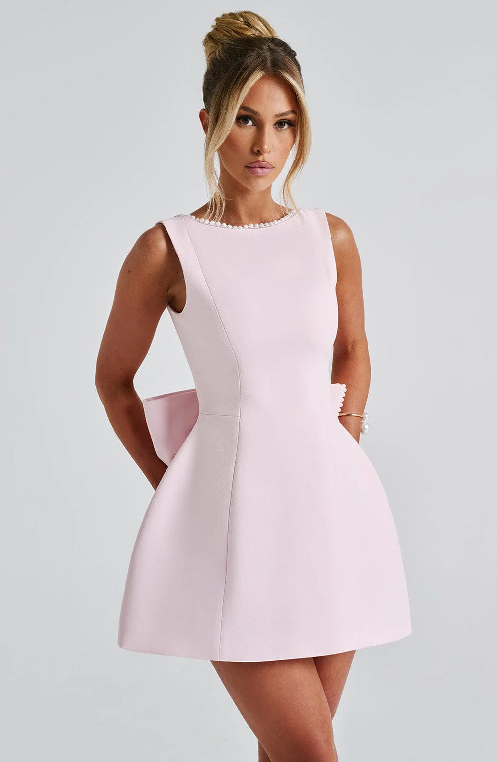 Adeline | Elegant Women’s 2026 Graduation Structured Mini Dress