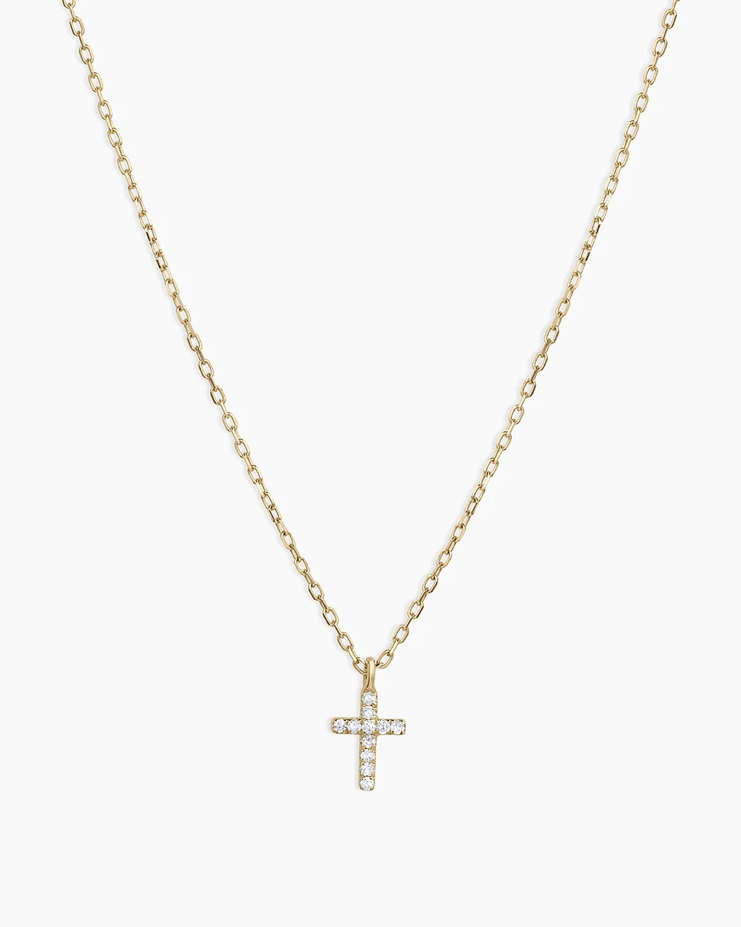14K Diamond Cross Necklace