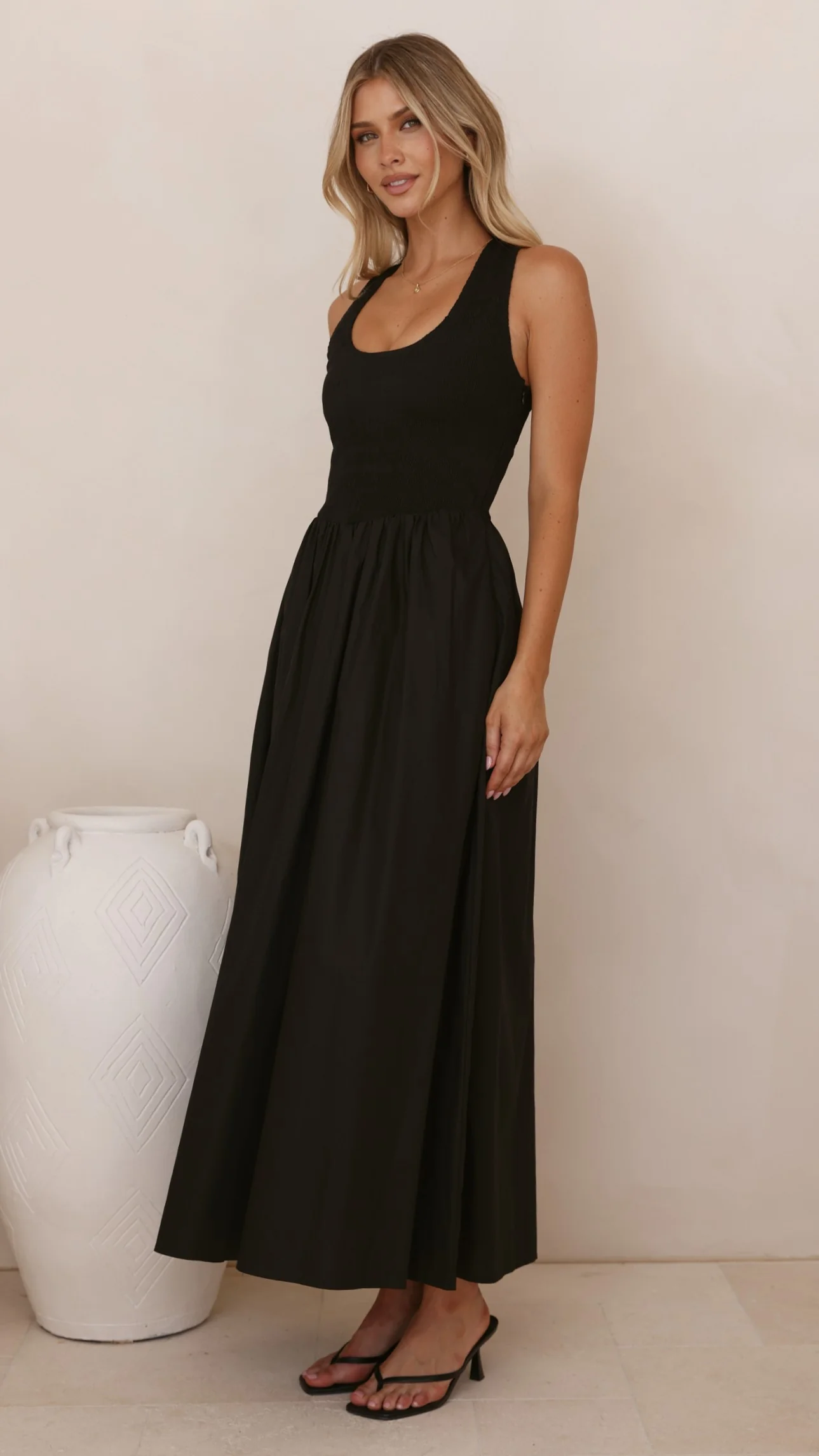 Maia Maxi Dress - Black