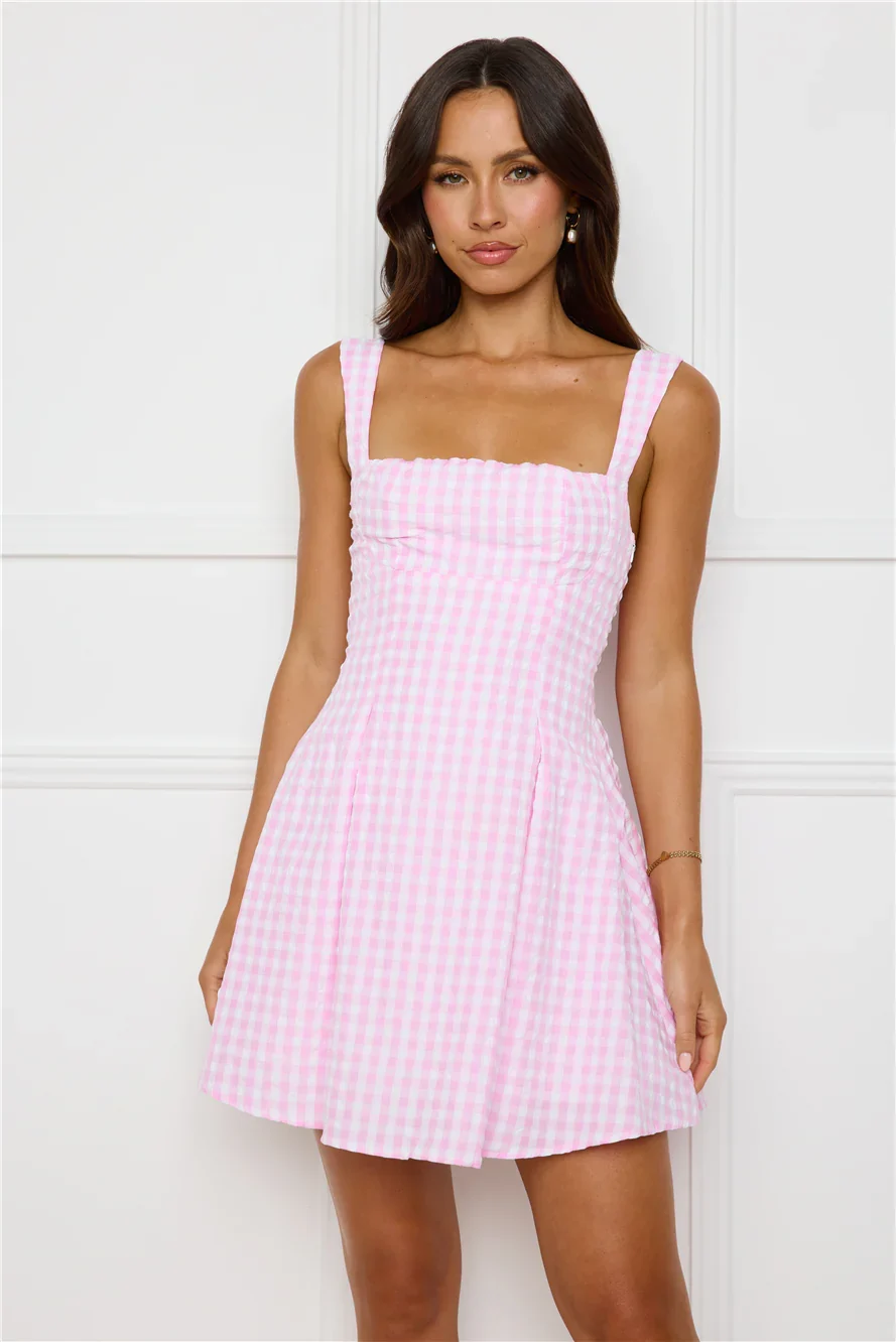 Grape Escape Mini Dress Pink