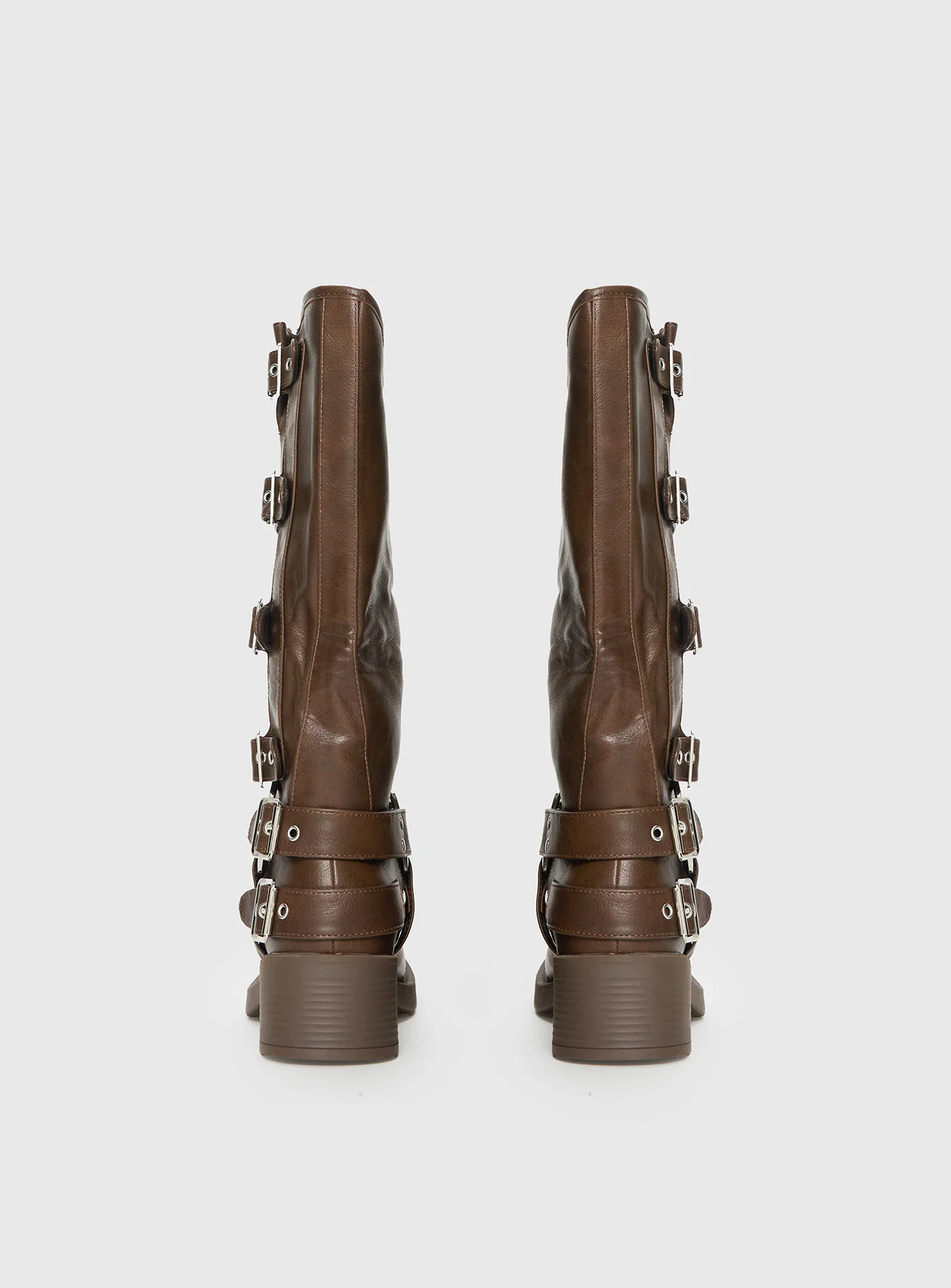 Buckle Down Boots Brown