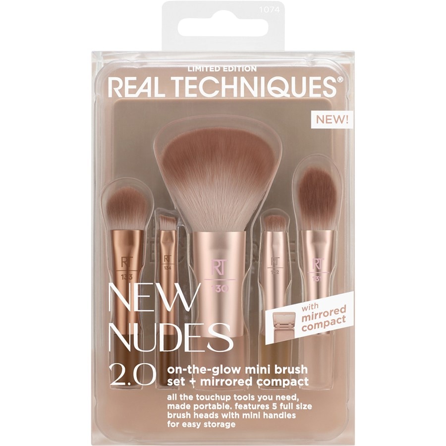 Real Techniques Brush Sets New Nudes On-The-Glow Mini Brush Set